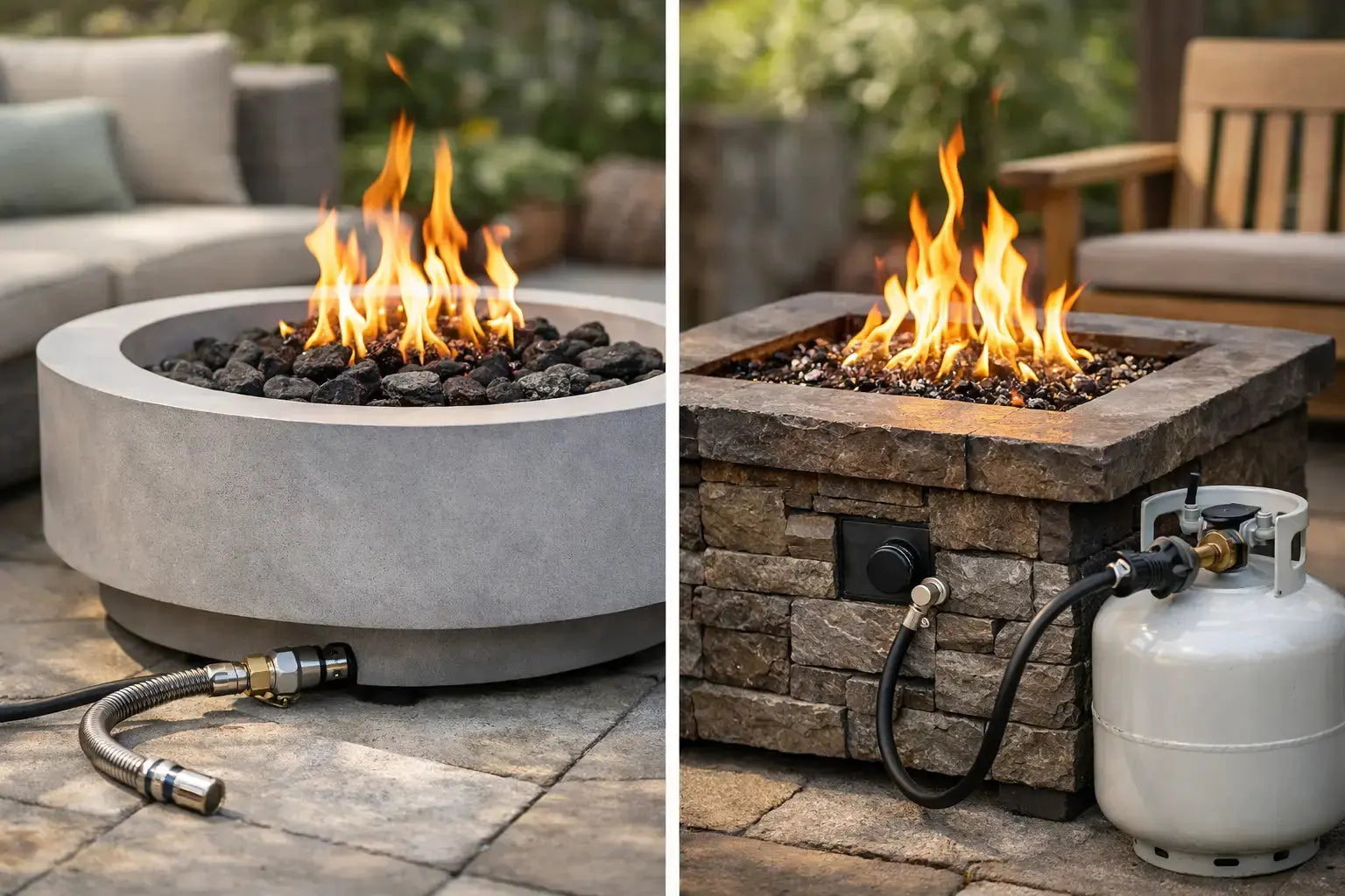 Natural Gas vs Propane Fire Pit: Which Fits?