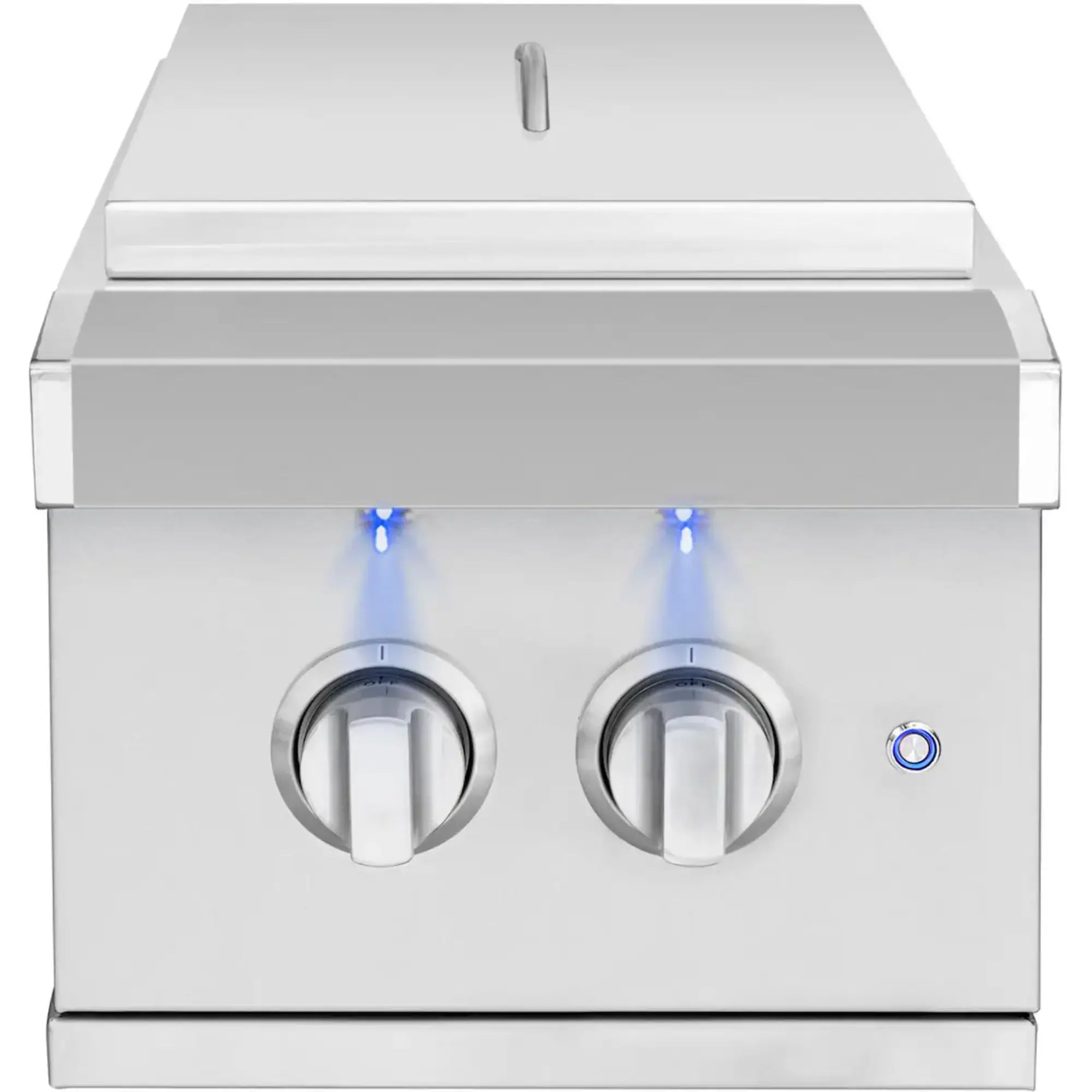 American Made Grills Atlas Double Side Burner — 28,000 BTU w/ Independent Controls & LED Lighting | ATSSB2 American Made Grills