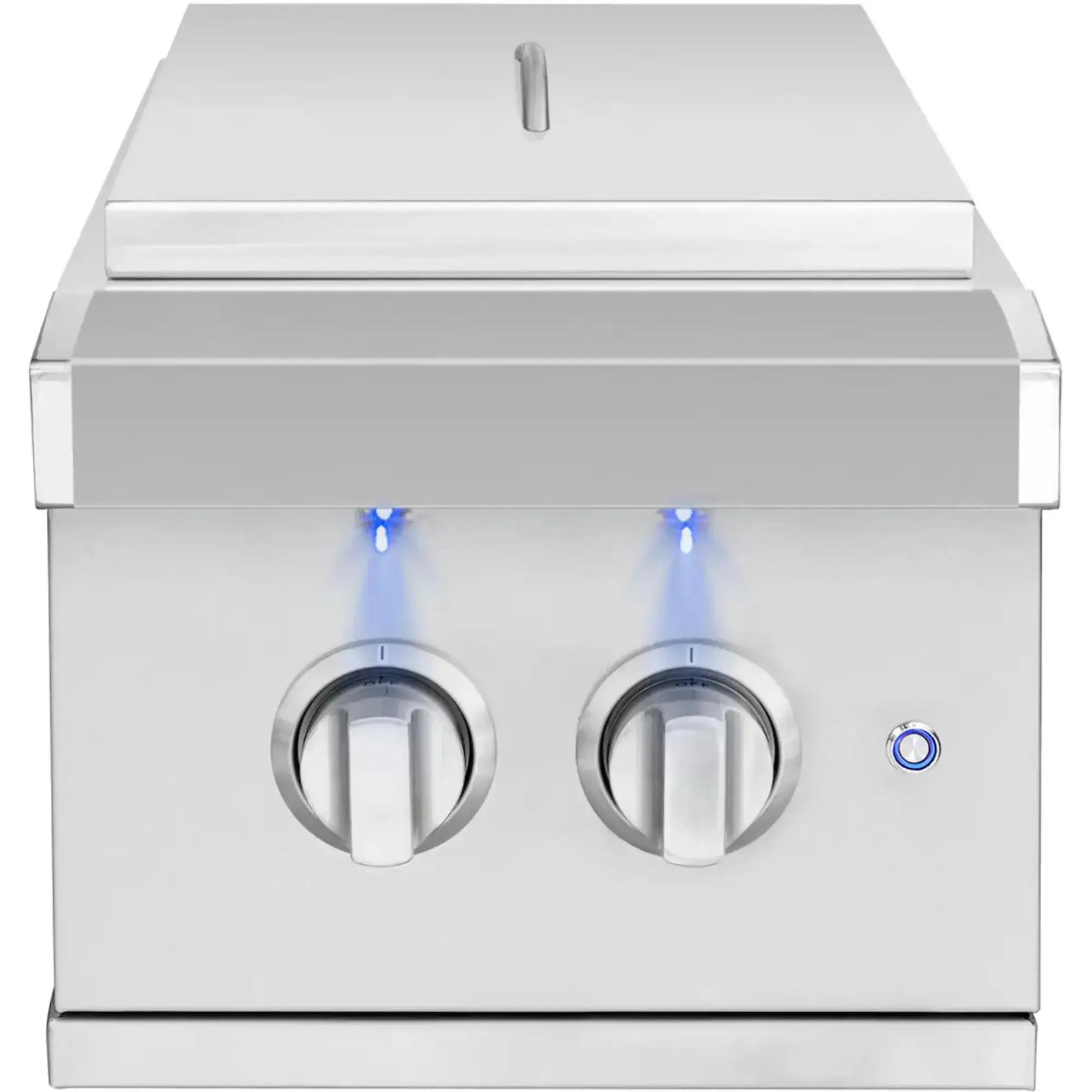 American Made Grills Atlas Double Side Burner — 28,000 BTU w/ Independent Controls & LED Lighting | ATSSB2 American Made Grills