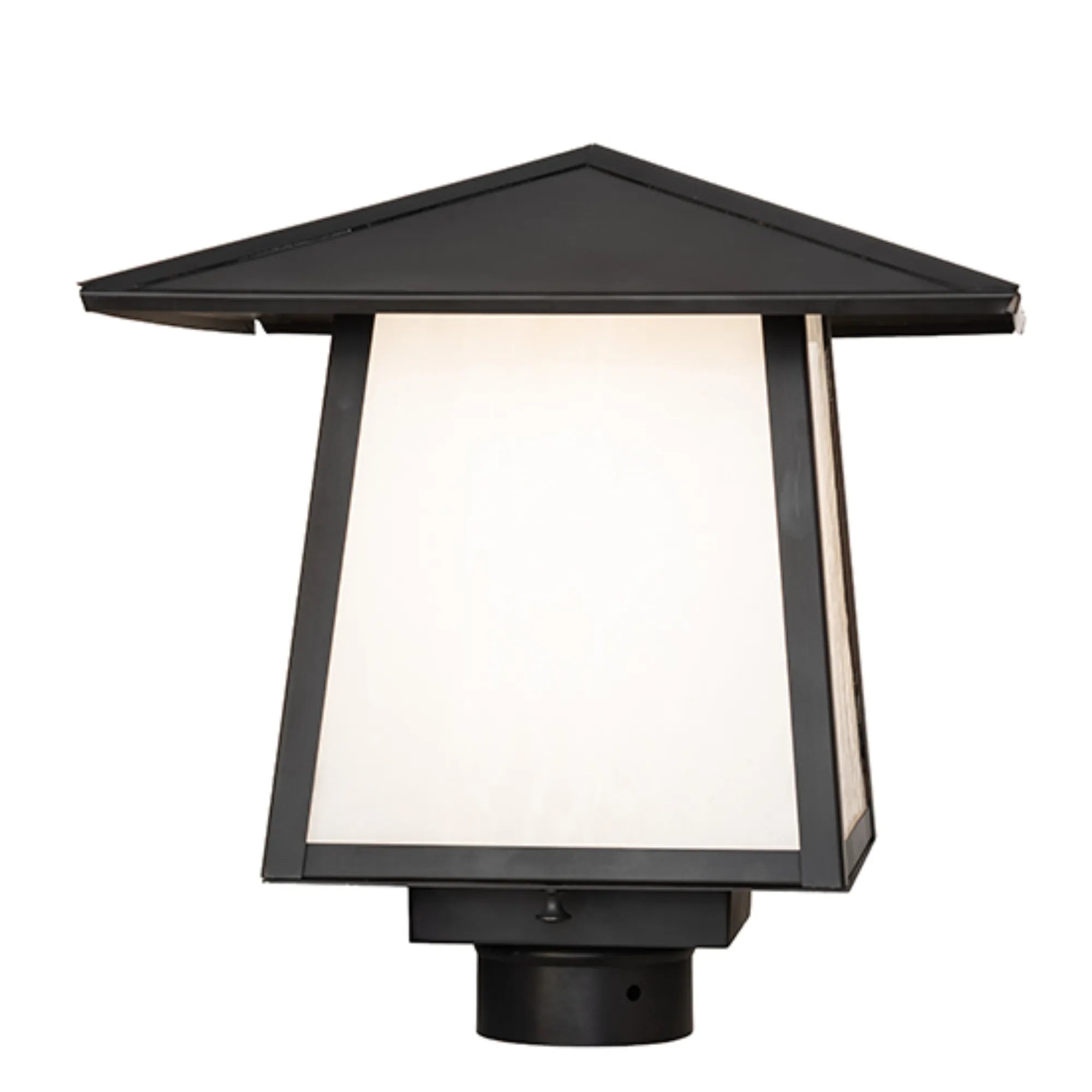 12" Square Stillwater Mission Post Mount – Craftsman Brown – Wet-Rated – Meyda Lighting