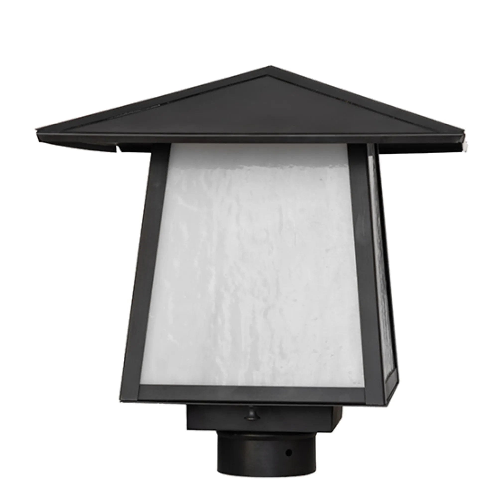 12" Square Stillwater Mission Post Mount – Craftsman Brown – Wet-Rated – Meyda Lighting
