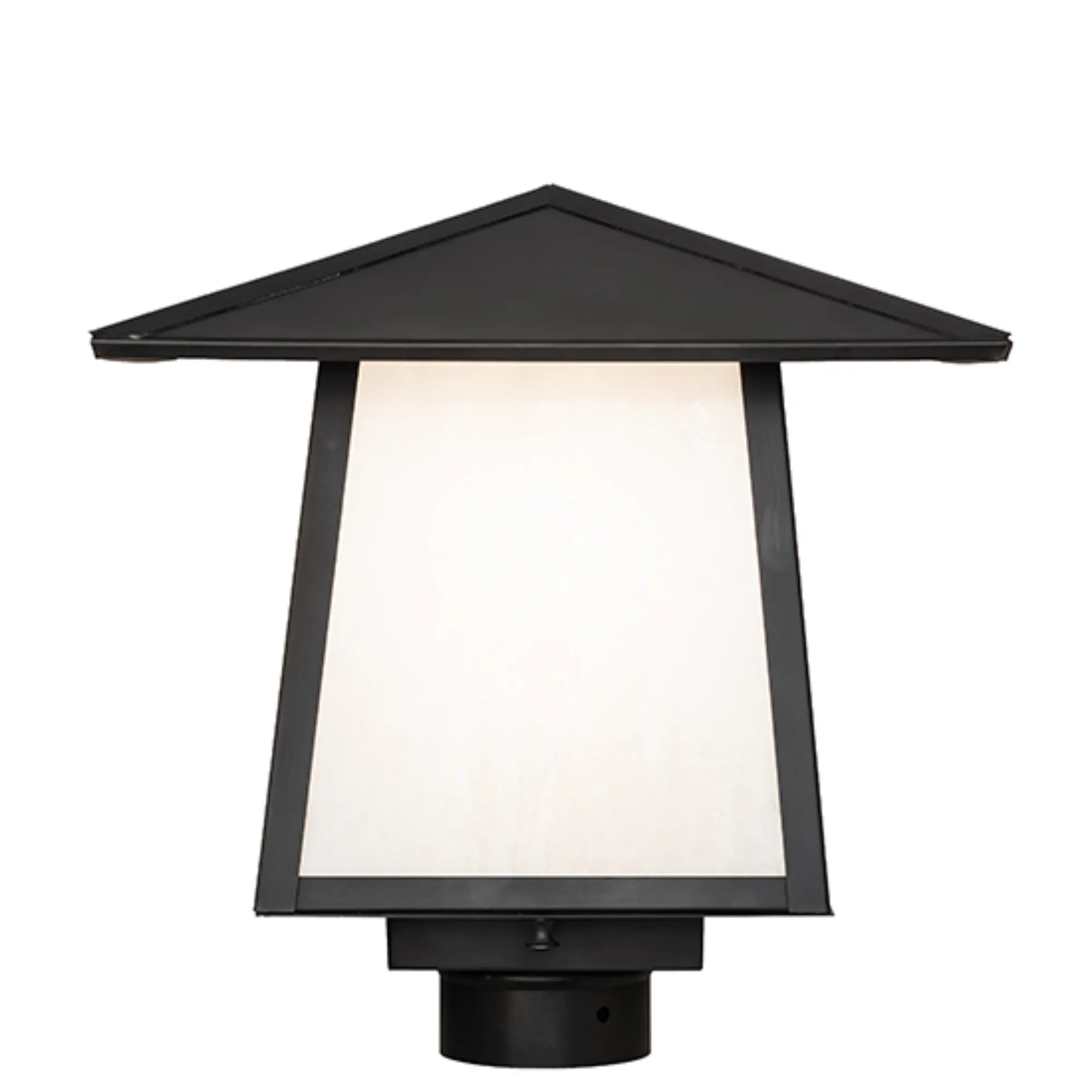 12" Square Stillwater Mission Post Mount – Craftsman Brown – Wet-Rated – Meyda Lighting