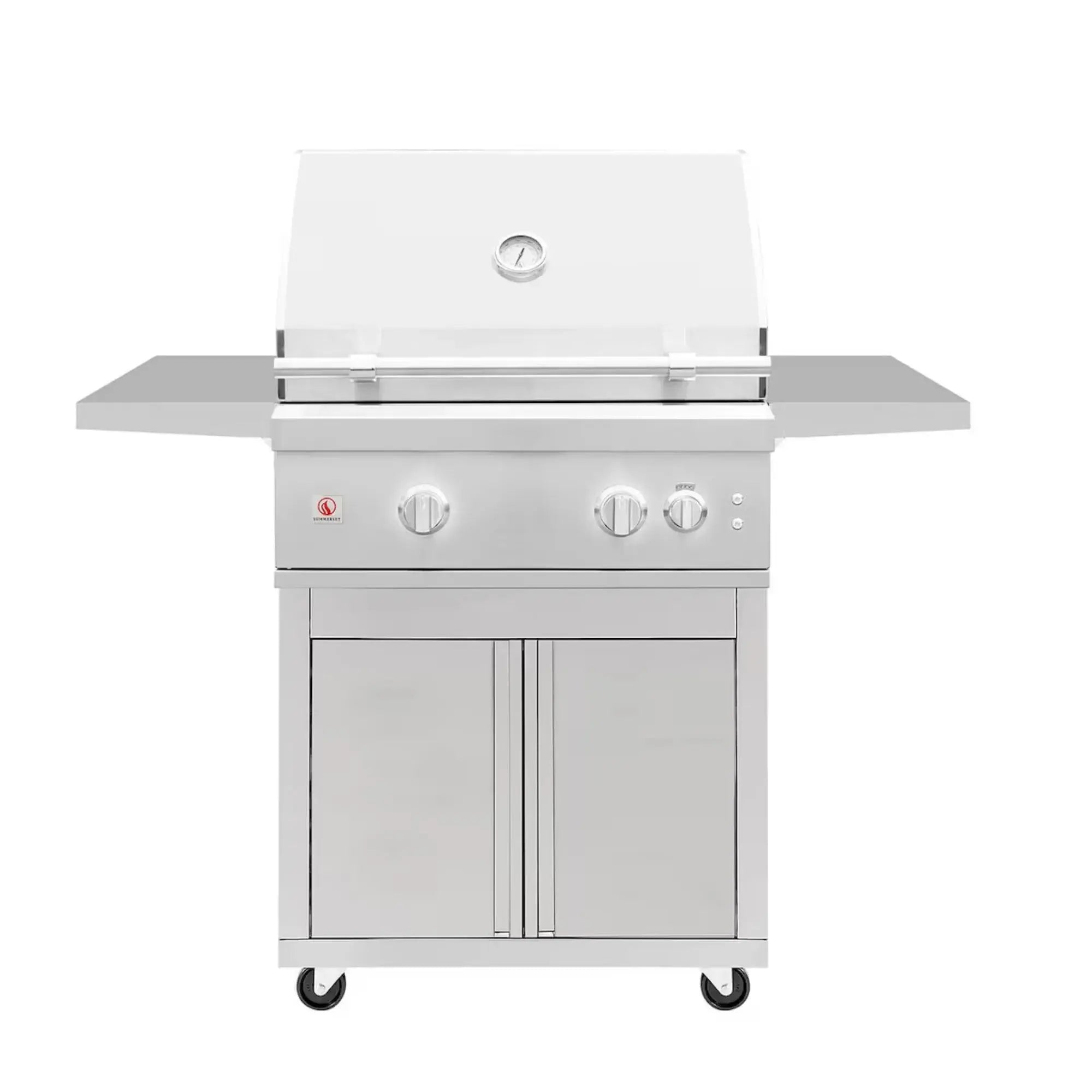 Summerset Quest 30" 2-Burner Freestanding Gas Grill w/ Cart — 52,000 BTU | QST30+QST30-DC Summerset