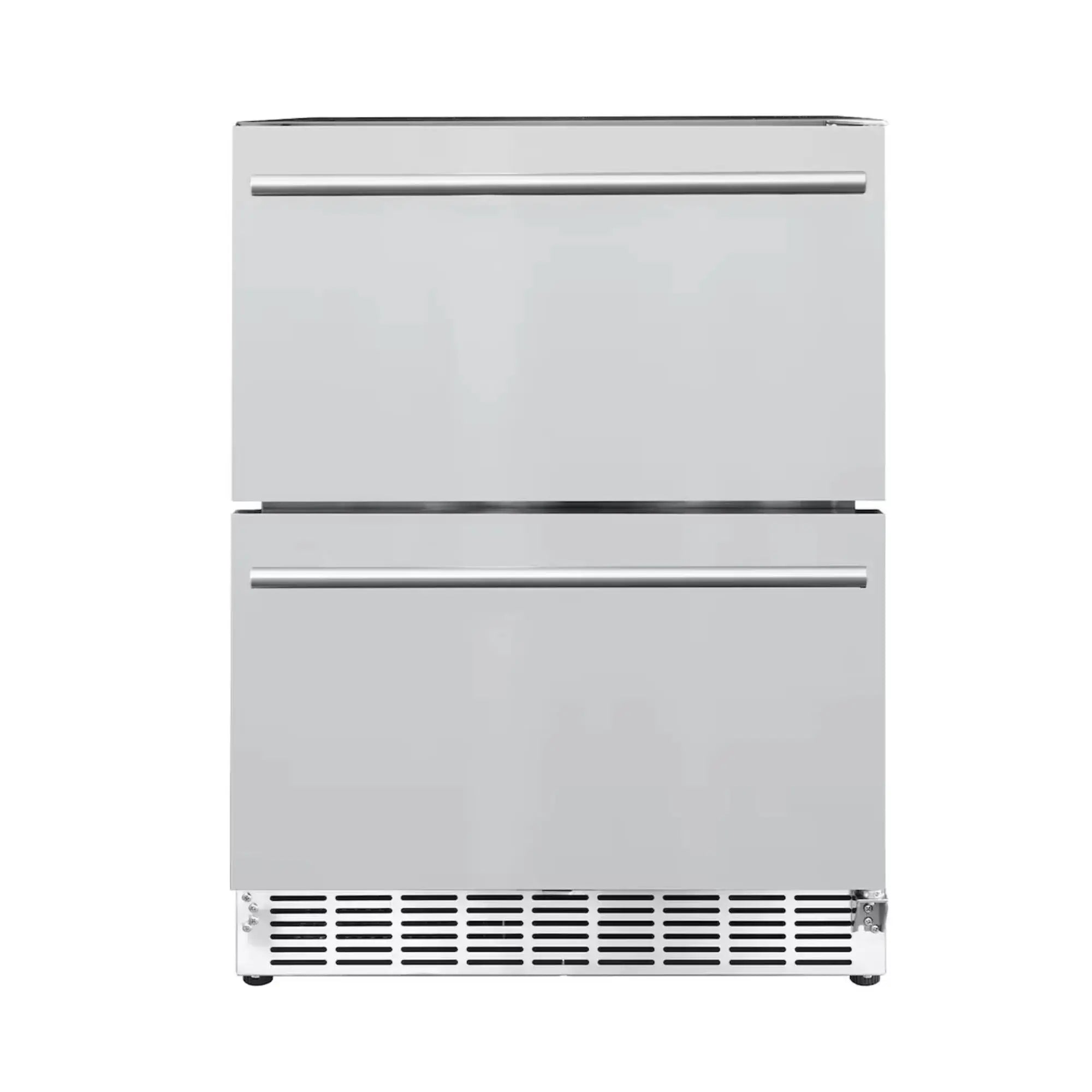 Summerset 24" 5.1 Cu. Ft. Outdoor Rated Refrigerator — Stainless Steel Drawer Fronts, 114-Can capacity | RFR-24DR2-A Summerset