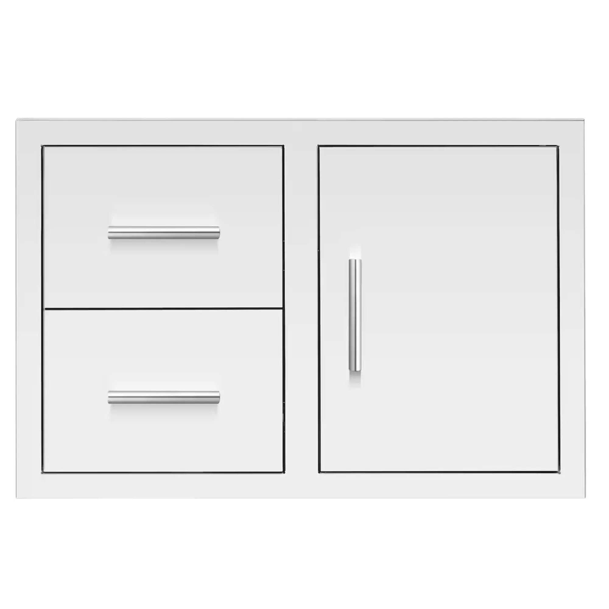 Summerset 33" Masonry 2-Drawer & Access Door Combo — Stone, Brick & Stucco Island Framing | DC2-33M Summerset