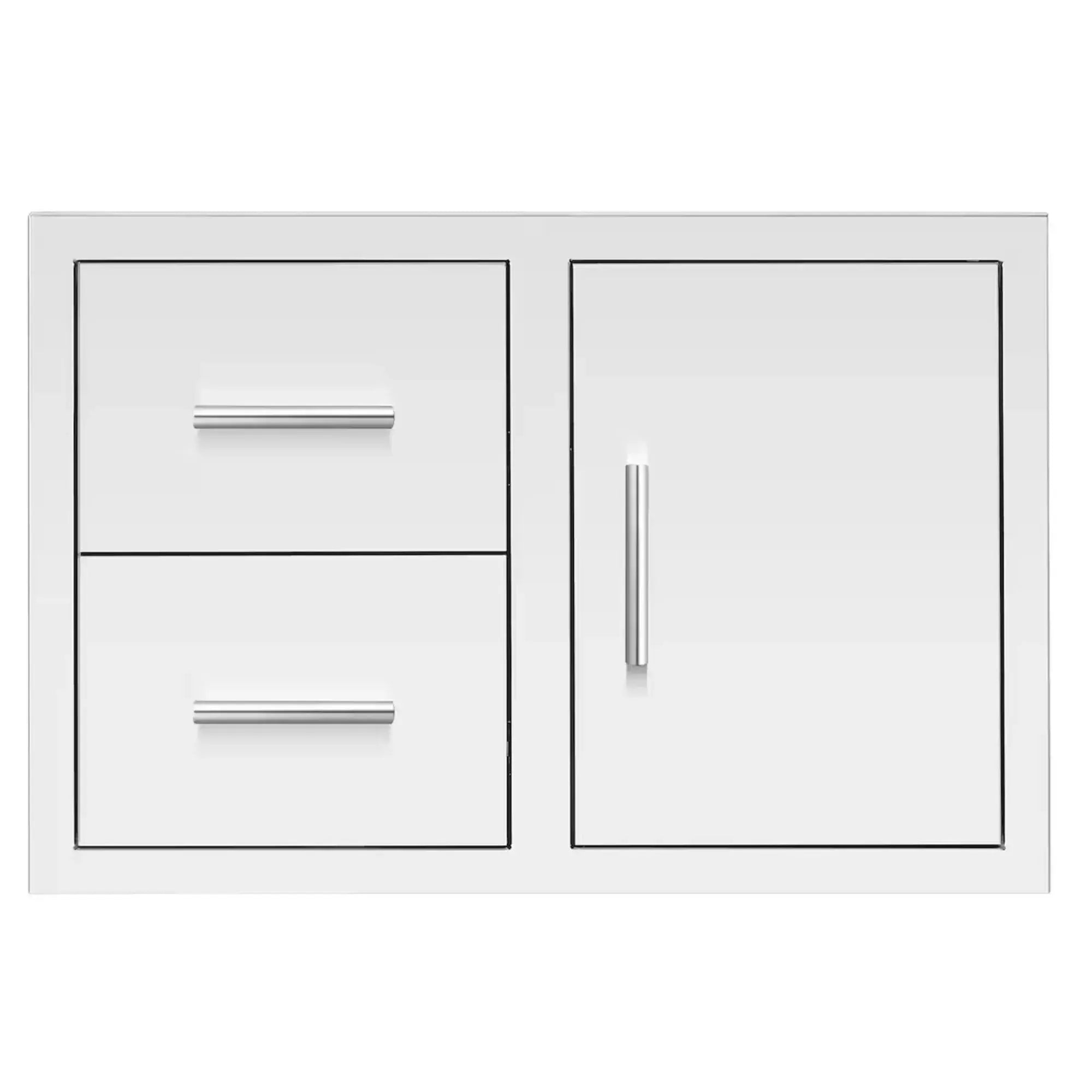 Summerset 33" Masonry 2-Drawer & Access Door Combo — Stone, Brick & Stucco Island Framing | DC2-33M Summerset