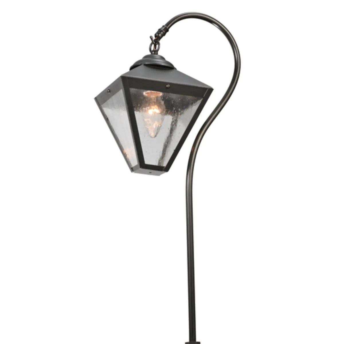 25" High Newport Sheperd's Hook Landscape Fixture – Craftsman Brown – Wet-Rated – Meyda Lighting Meyda Lighting
