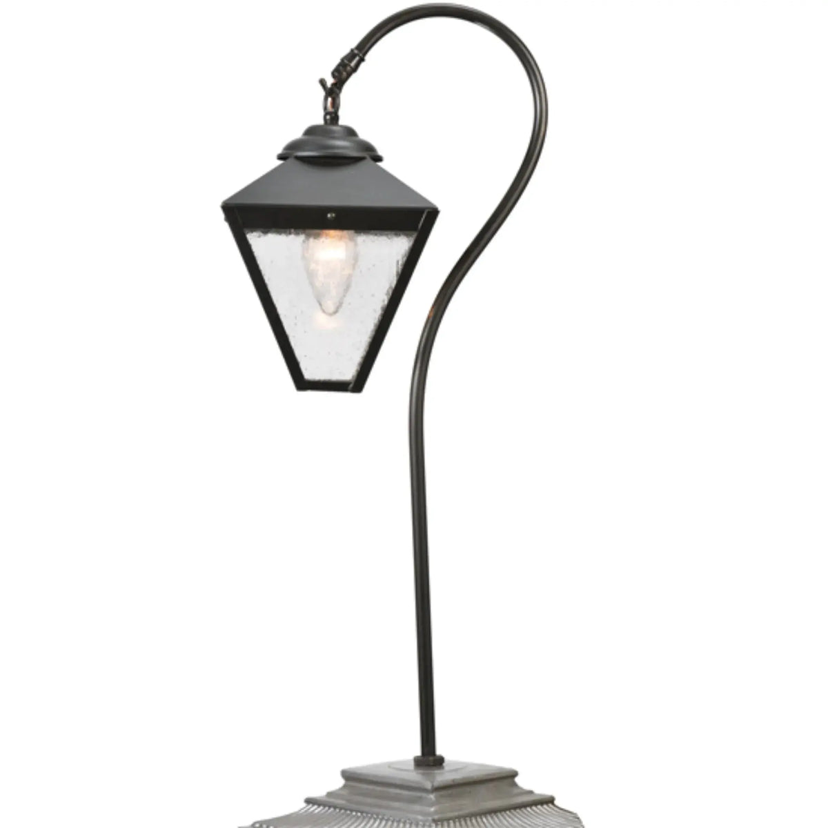 25" High Newport Sheperd's Hook Landscape Fixture – Craftsman Brown – Wet-Rated – Meyda Lighting Meyda Lighting