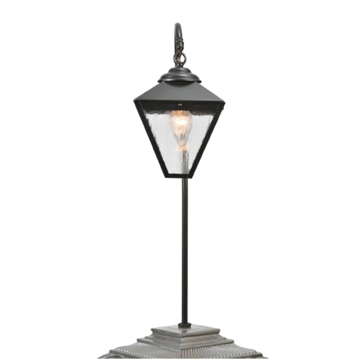 25" High Newport Sheperd's Hook Landscape Fixture – Craftsman Brown – Wet-Rated – Meyda Lighting Meyda Lighting