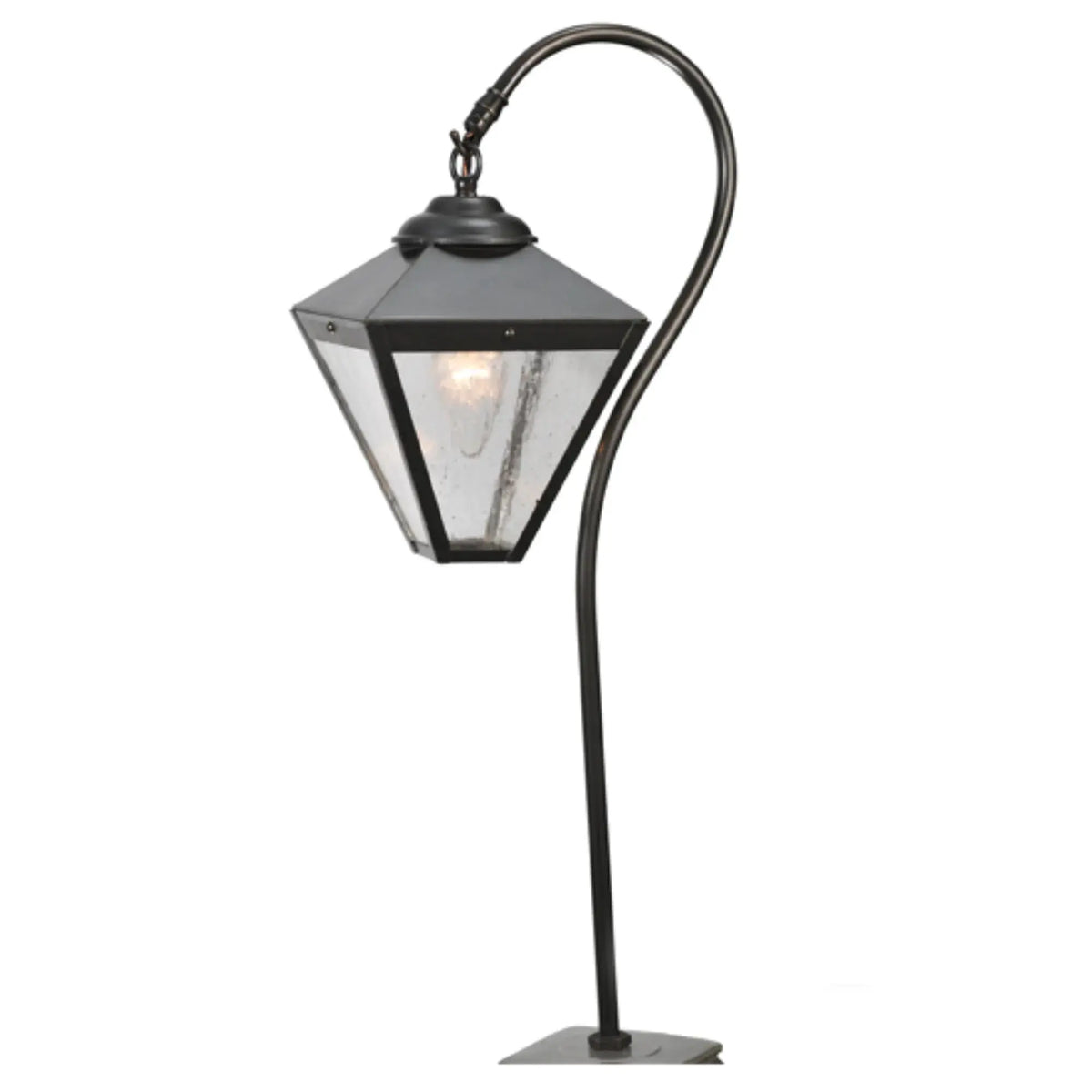 25" High Newport Sheperd's Hook Landscape Fixture – Craftsman Brown – Wet-Rated – Meyda Lighting Meyda Lighting