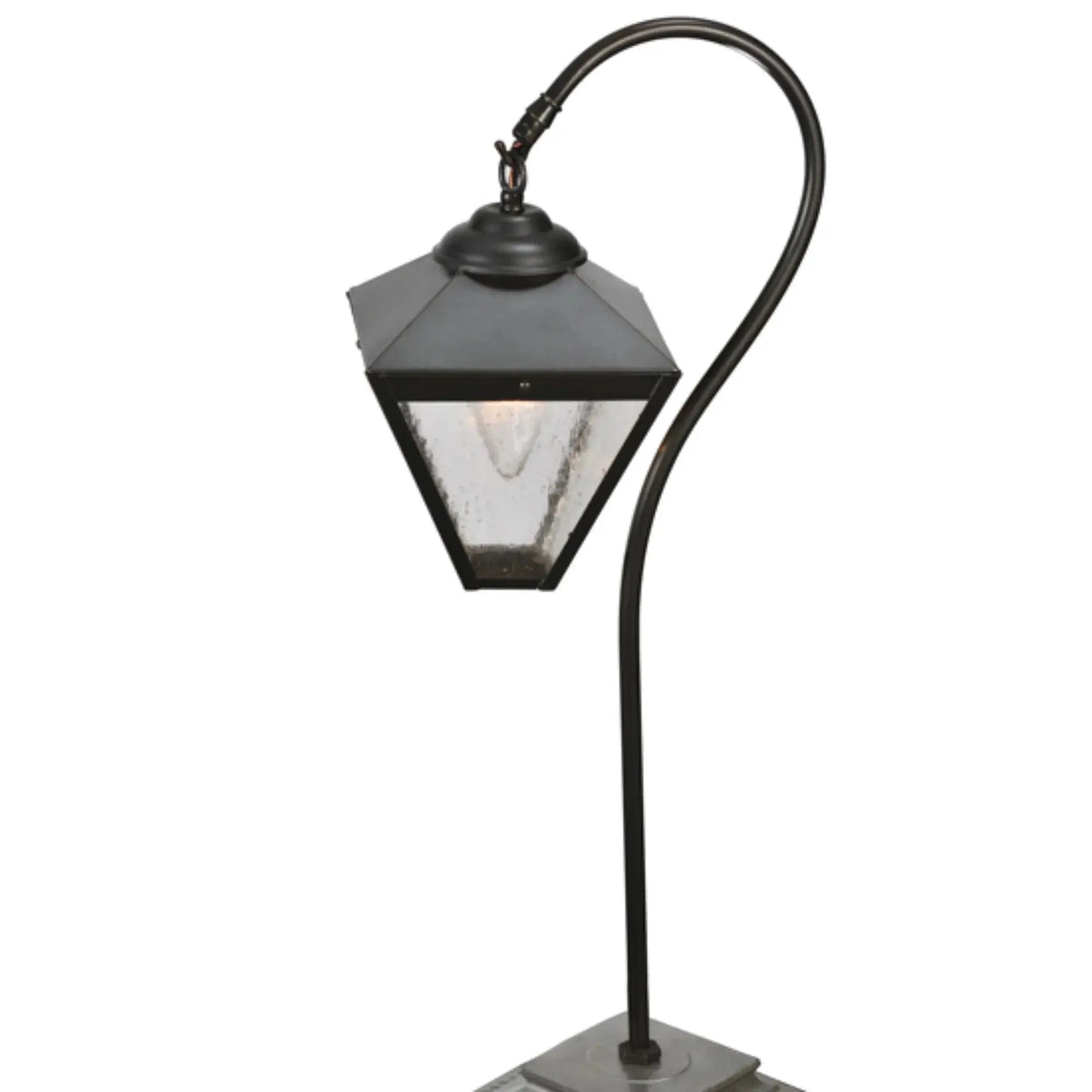 25" High Newport Sheperd's Hook Landscape Fixture – Craftsman Brown – Wet-Rated – Meyda Lighting Meyda Lighting