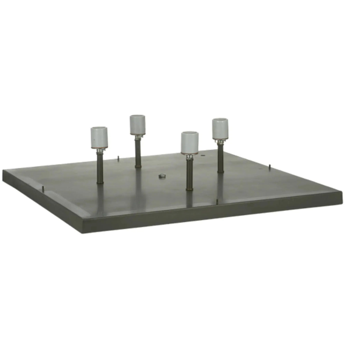 24" Square Stillwater T Mission Pier Mount – Craftsman Brown – Damp-Rated – Meyda Lighting Meyda Lighting
