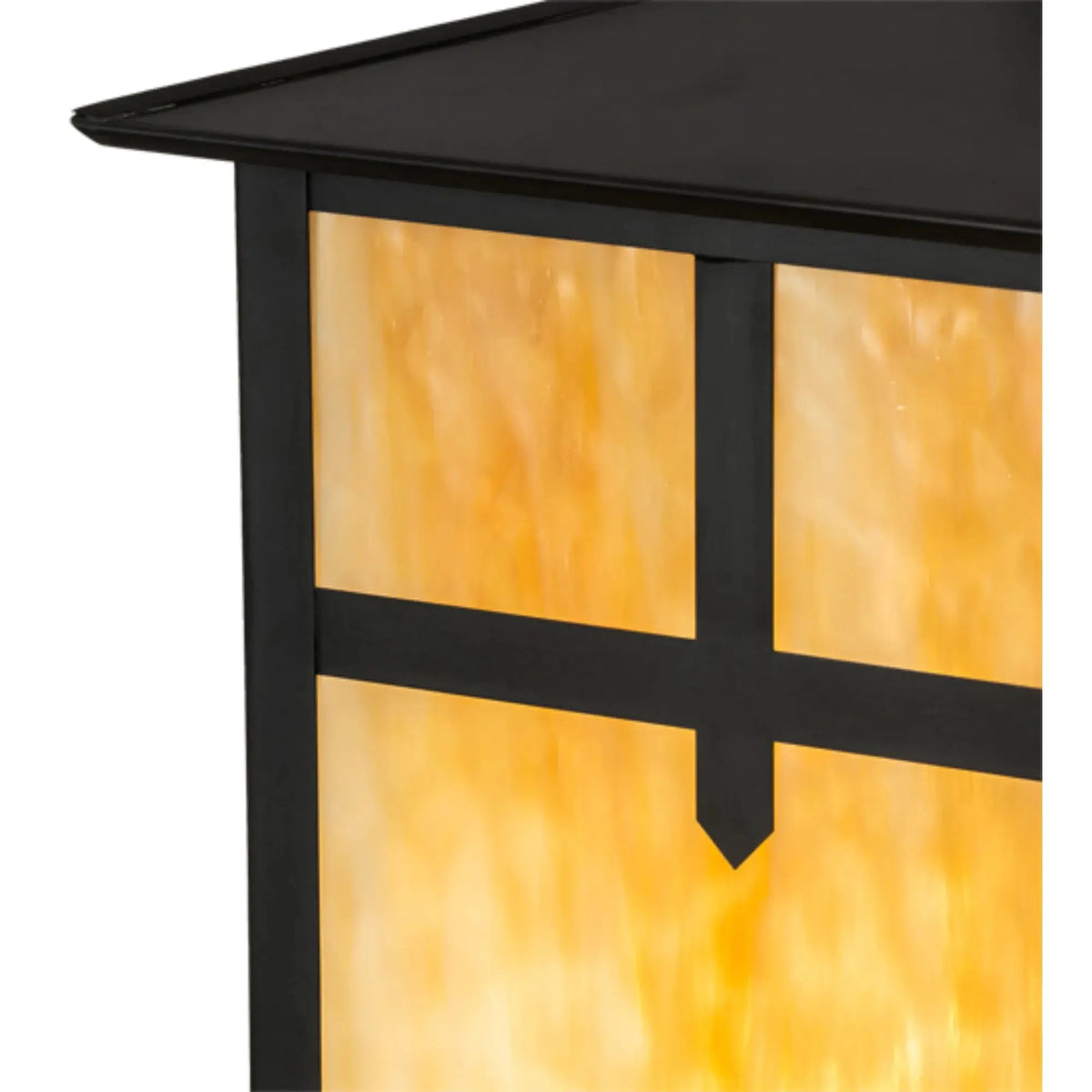 12" Square Seneca Cross Mission Deck Light – Craftsman Brown – Wet-Rated – Meyda Lighting Meyda Lighting