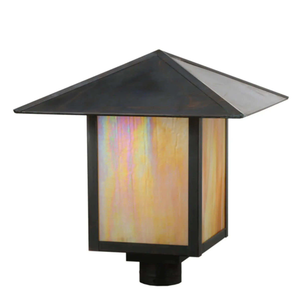 16" Square Seneca Prime Post Mount – Vintage Copper – Wet-Rated – Meyda Lighting Meyda Lighting