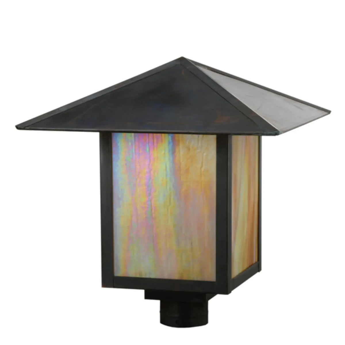16" Square Seneca Prime Post Mount – Vintage Copper – Wet-Rated – Meyda Lighting Meyda Lighting