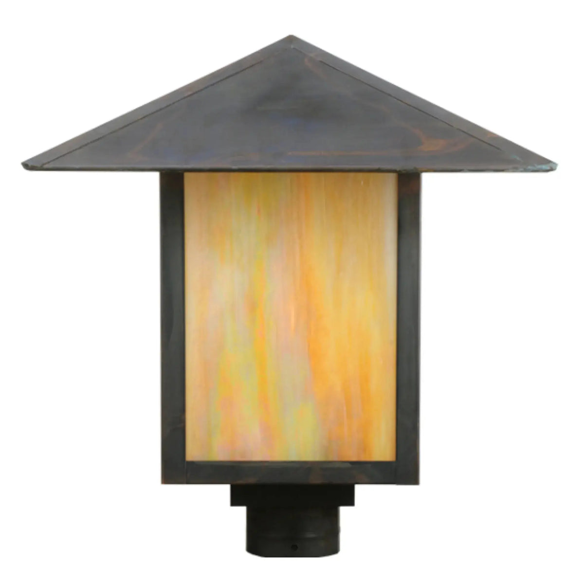 16" Square Seneca Prime Post Mount – Vintage Copper – Wet-Rated – Meyda Lighting Meyda Lighting