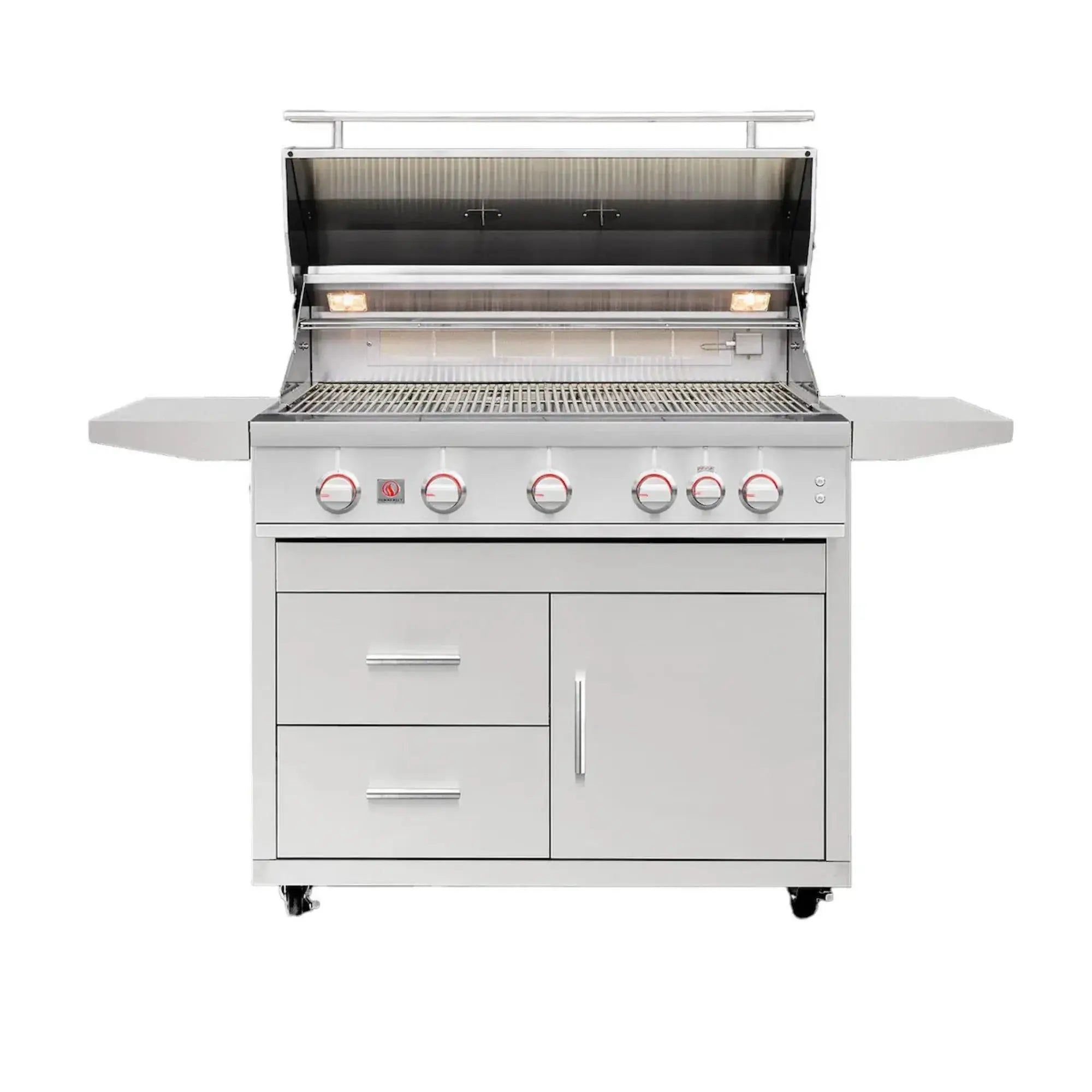Summerset Sizzler Pro 40" 5-Burner Freestanding Gas Grill w/ Cart — 85,000 BTU | SZRPRO40 Summerset