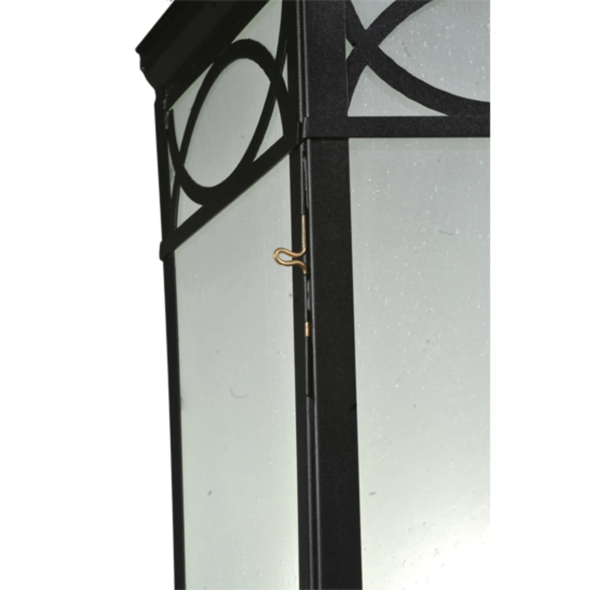 16"W Restored Taft 1 LT Lantern Post Mount – Black – Damp-Rated – Meyda Lighting