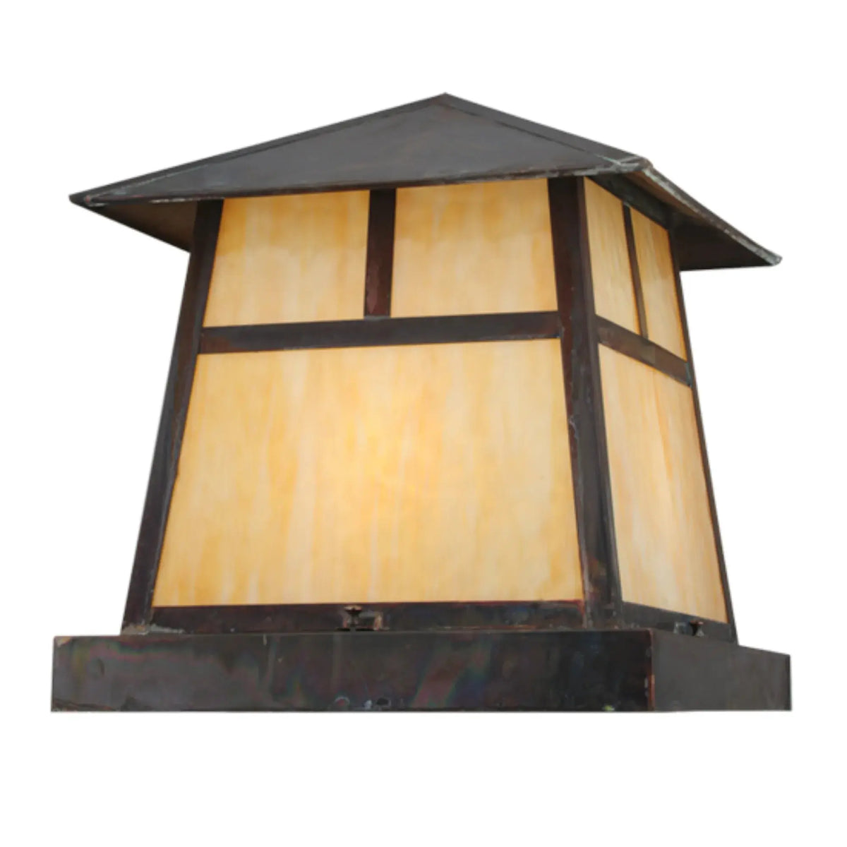 16"Sq Stillwater T Mission Pier Mount – Vintage Copper – Wet-Rated – Meyda Lighting Meyda Lighting