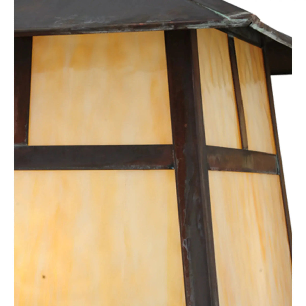 16"Sq Stillwater T Mission Pier Mount – Vintage Copper – Wet-Rated – Meyda Lighting Meyda Lighting