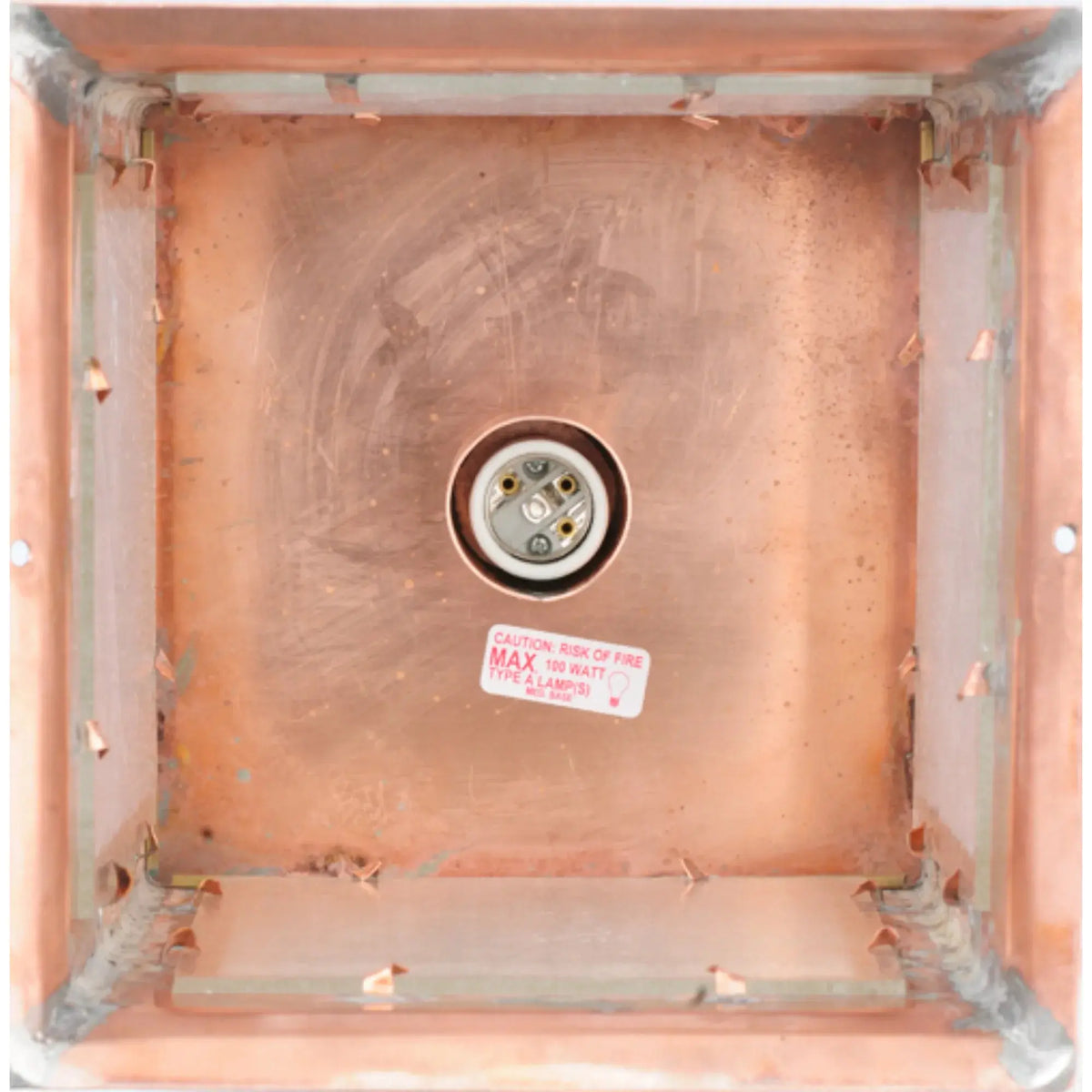 11"W Stillwater Prime Post Mount – Naural Copper – Clear Seeded Glass – Damp-Rated – Meyda Lighting Meyda Lighting