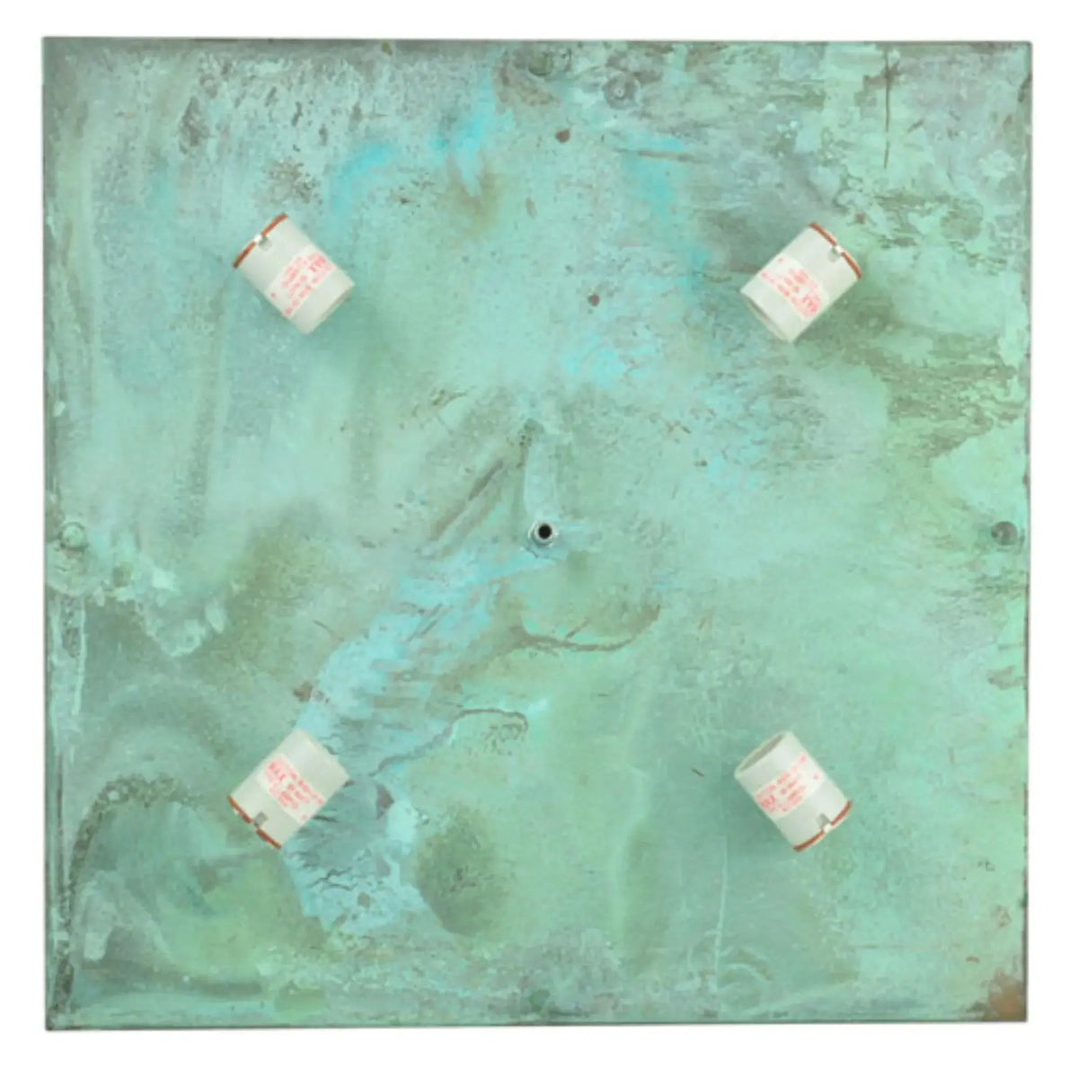 20" Square Seneca Double Bar Mission Pier Mount – Verdigris – Wet-Rated – Meyda Lighting Meyda Lighting