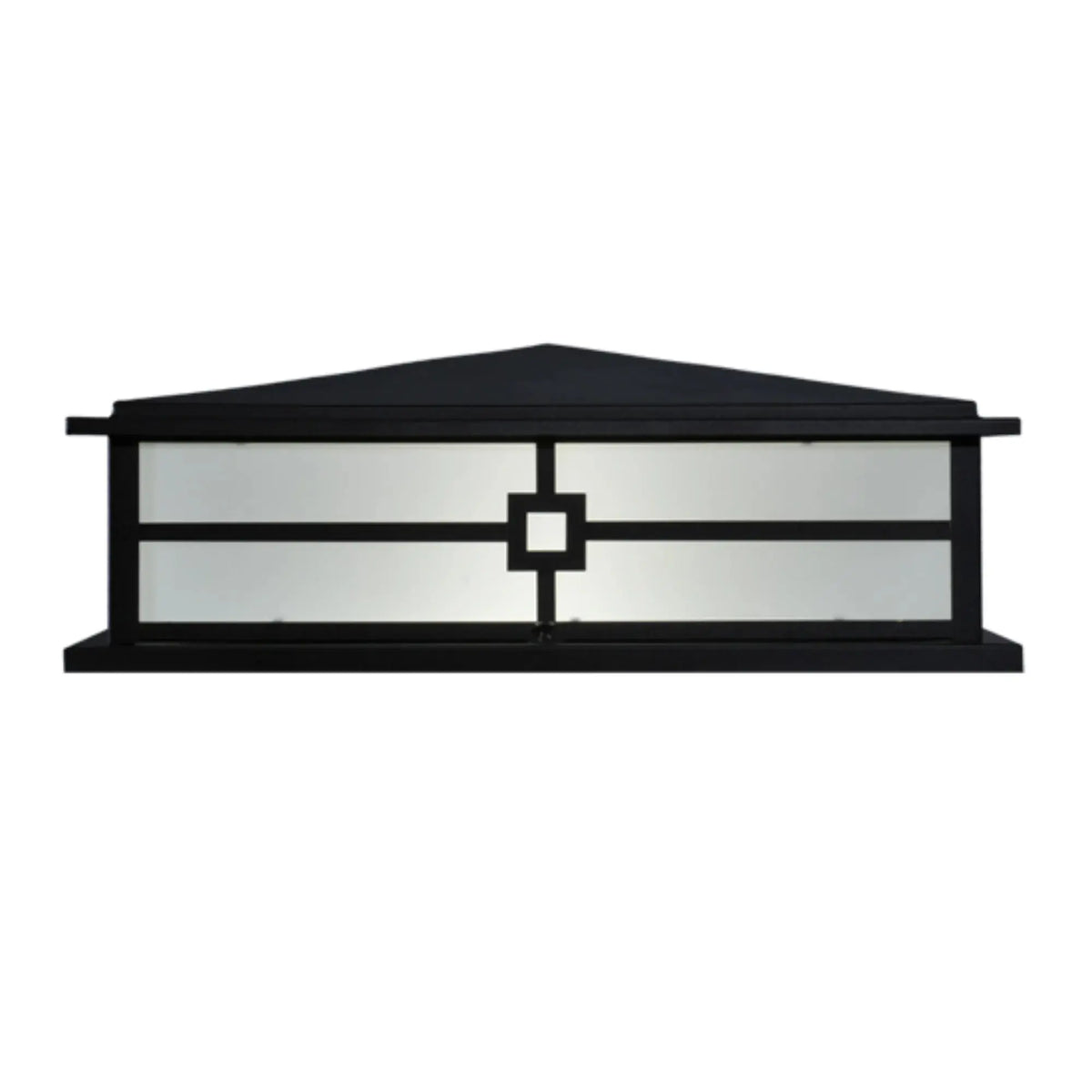 24" Square Seneca Console Pier Mount – Textured Black – Wet-Rated – Meyda Lighting Meyda Lighting