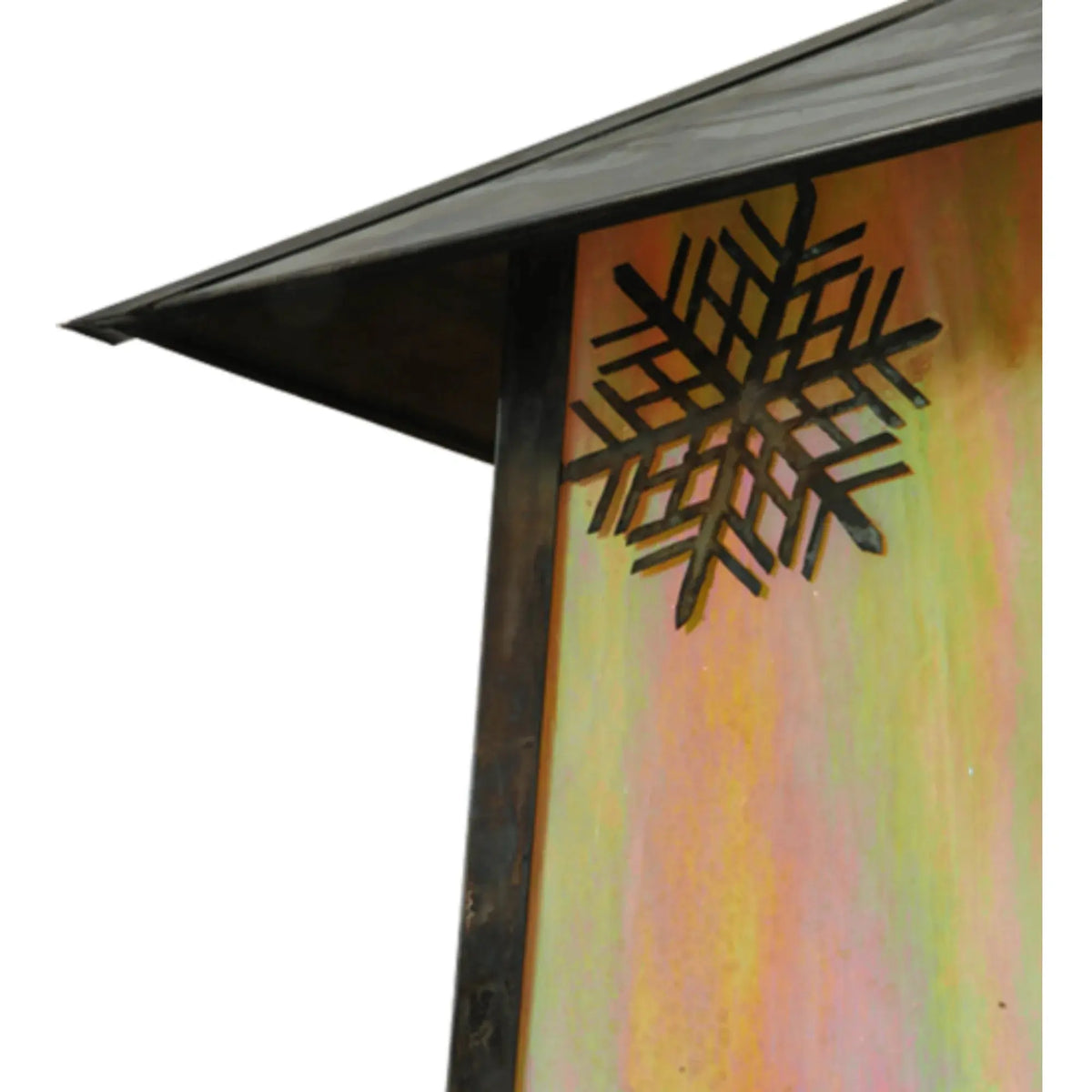 22.25"Sq Stillwater Snowflake Post Mount – Vintage Copper – Wet-Rated – Meyda Lighting Meyda Lighting