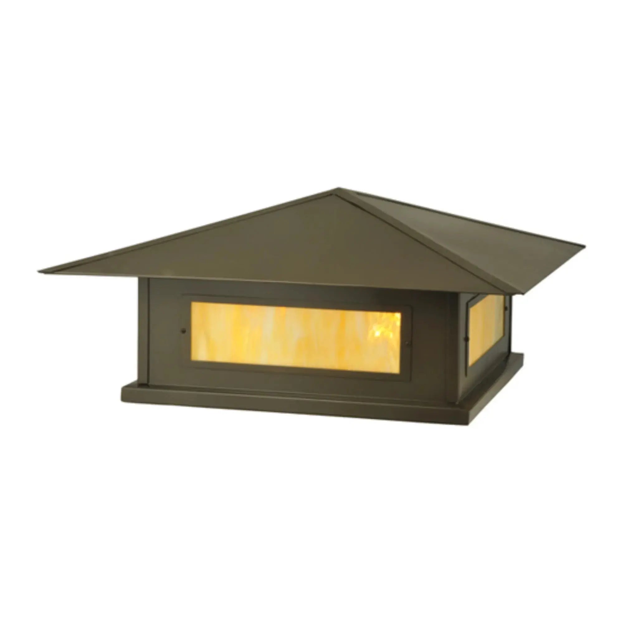 32"Sq Seneca Stepping Stone Pier Mount – Timeless Bronze – Wet-Rated – Meyda Lighting Meyda Lighting
