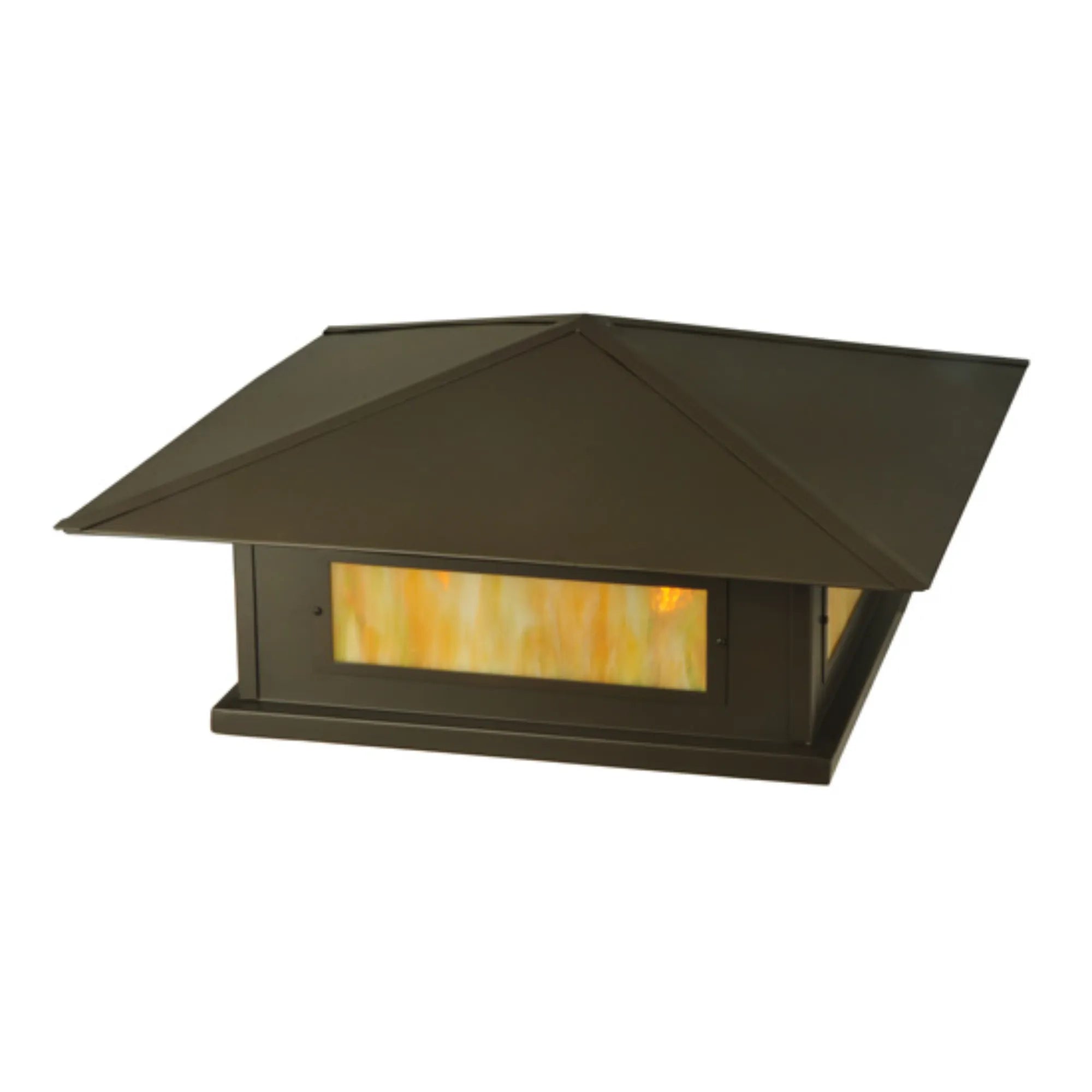 32"Sq Seneca Stepping Stone Pier Mount – Timeless Bronze – Wet-Rated – Meyda Lighting