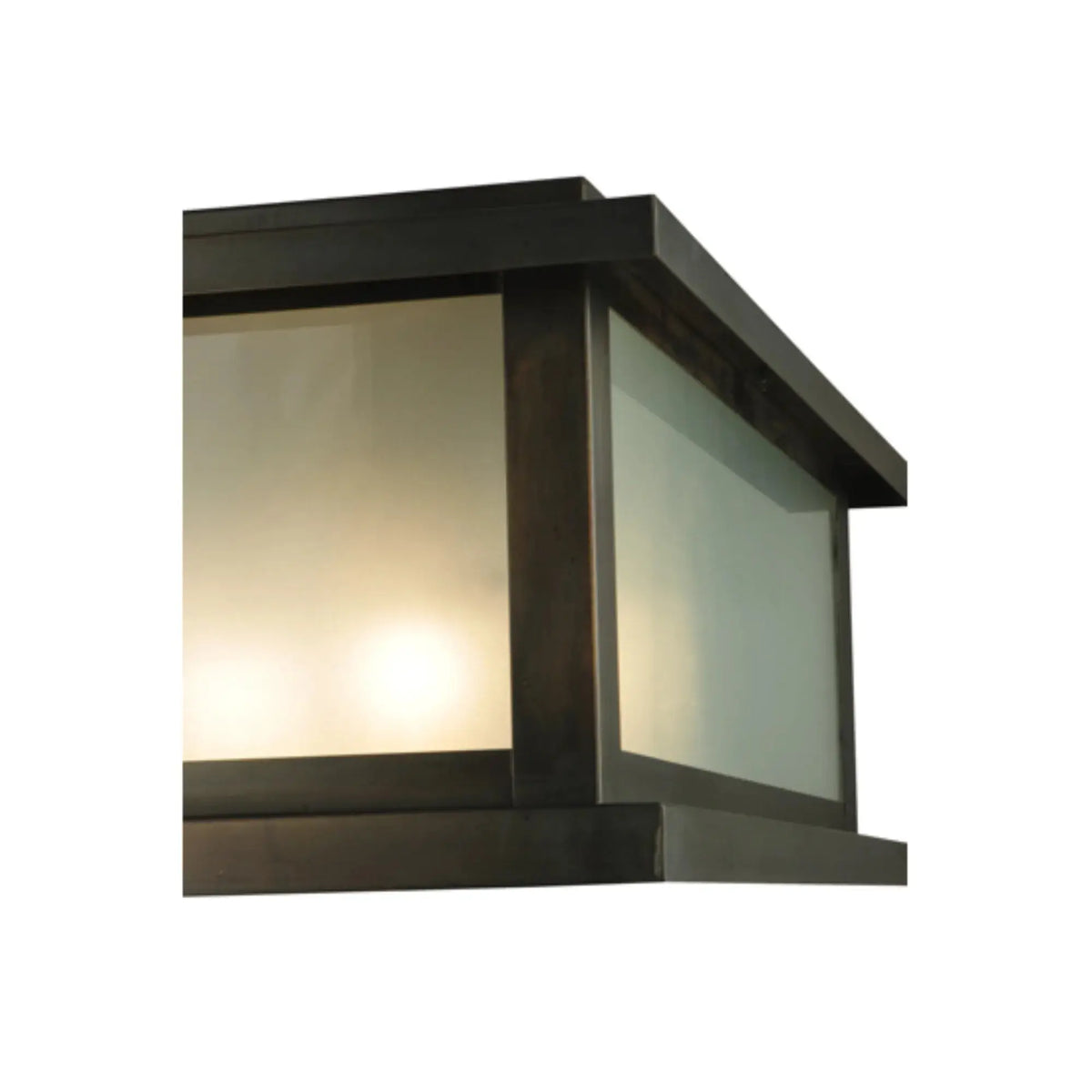 30"Square Mission Prime Pier Mount – (FSB-2) CRAFTSMAN BROWN – Wet-Rated – Meyda Lighting Meyda Lighting