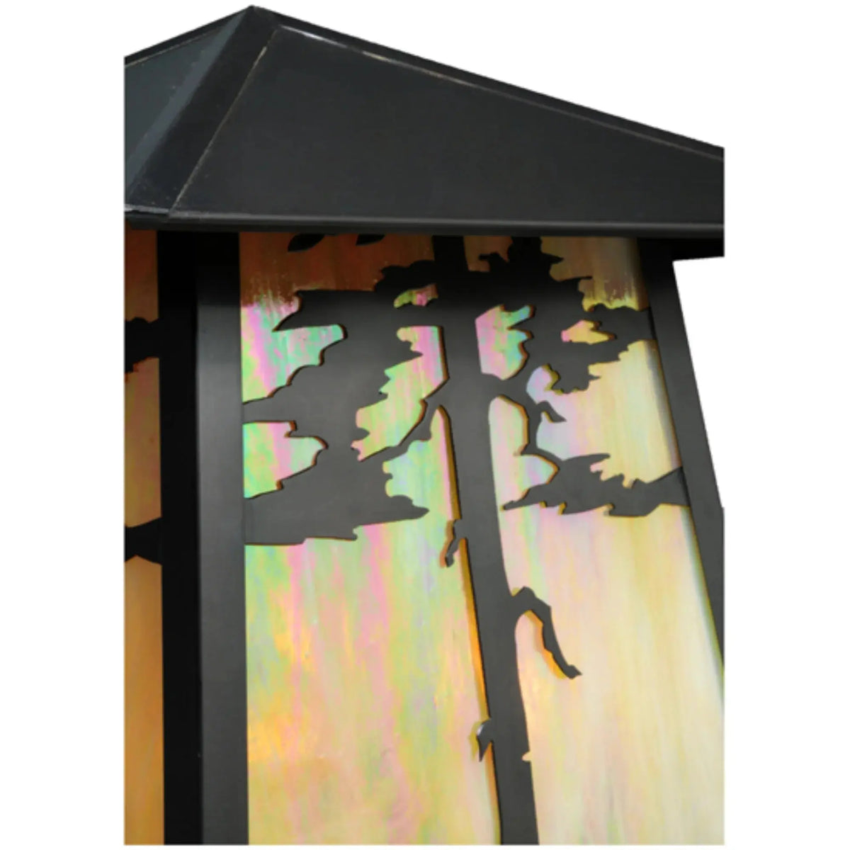 16"Sq Stillwater Tamarack Pier Mount – Craftsman Brown – Wet-Rated – Meyda Lighting Meyda Lighting