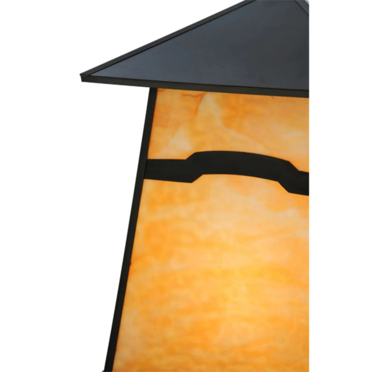 18"Sq Stillwater Mountain View Pier Mount – Craftsman Brown – Wet-Rated – Meyda Lighting Meyda Lighting