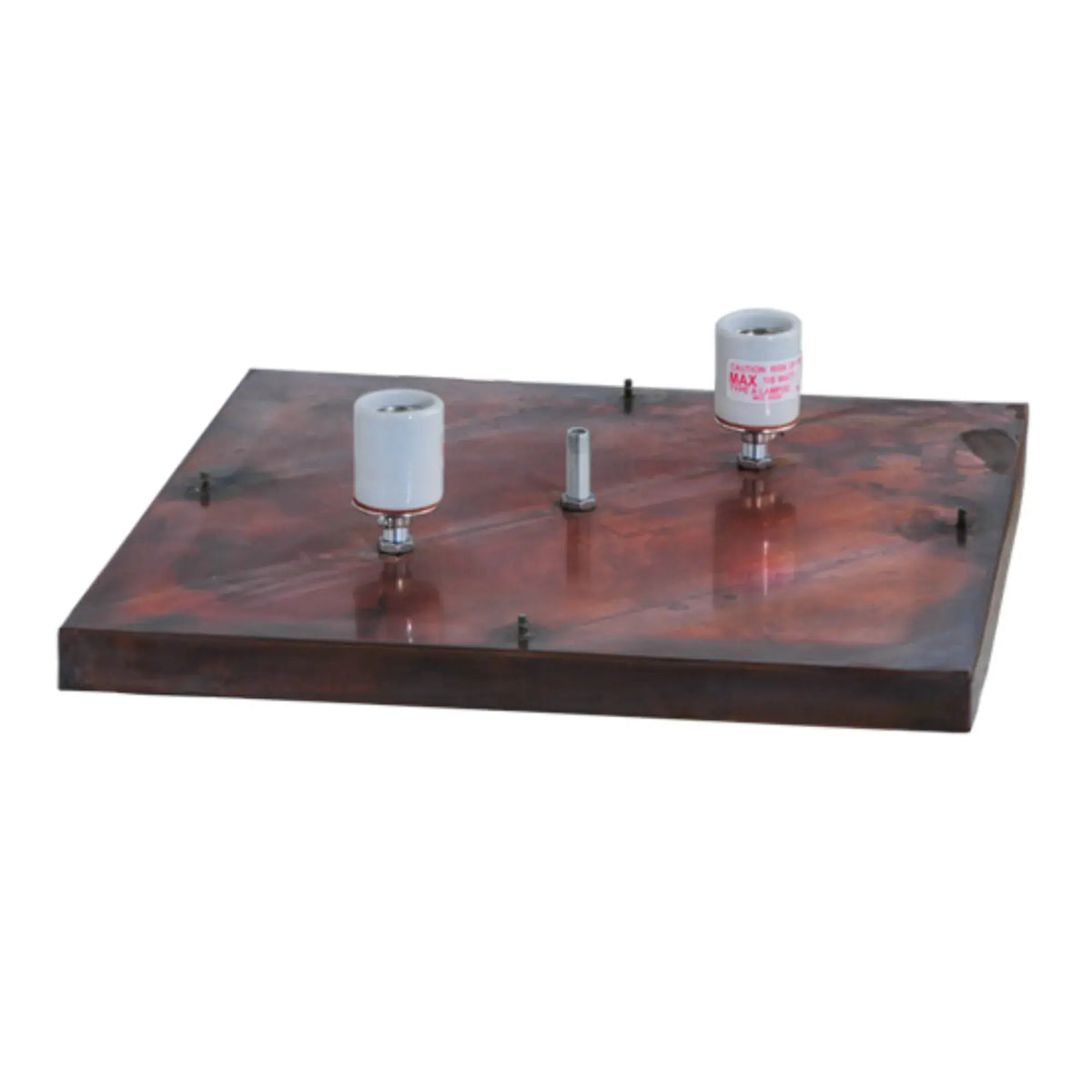 14"Sq Stillwater Winter Pine Pier Mount – Vintage Copper – Damp-Rated – Meyda Lighting Meyda Lighting