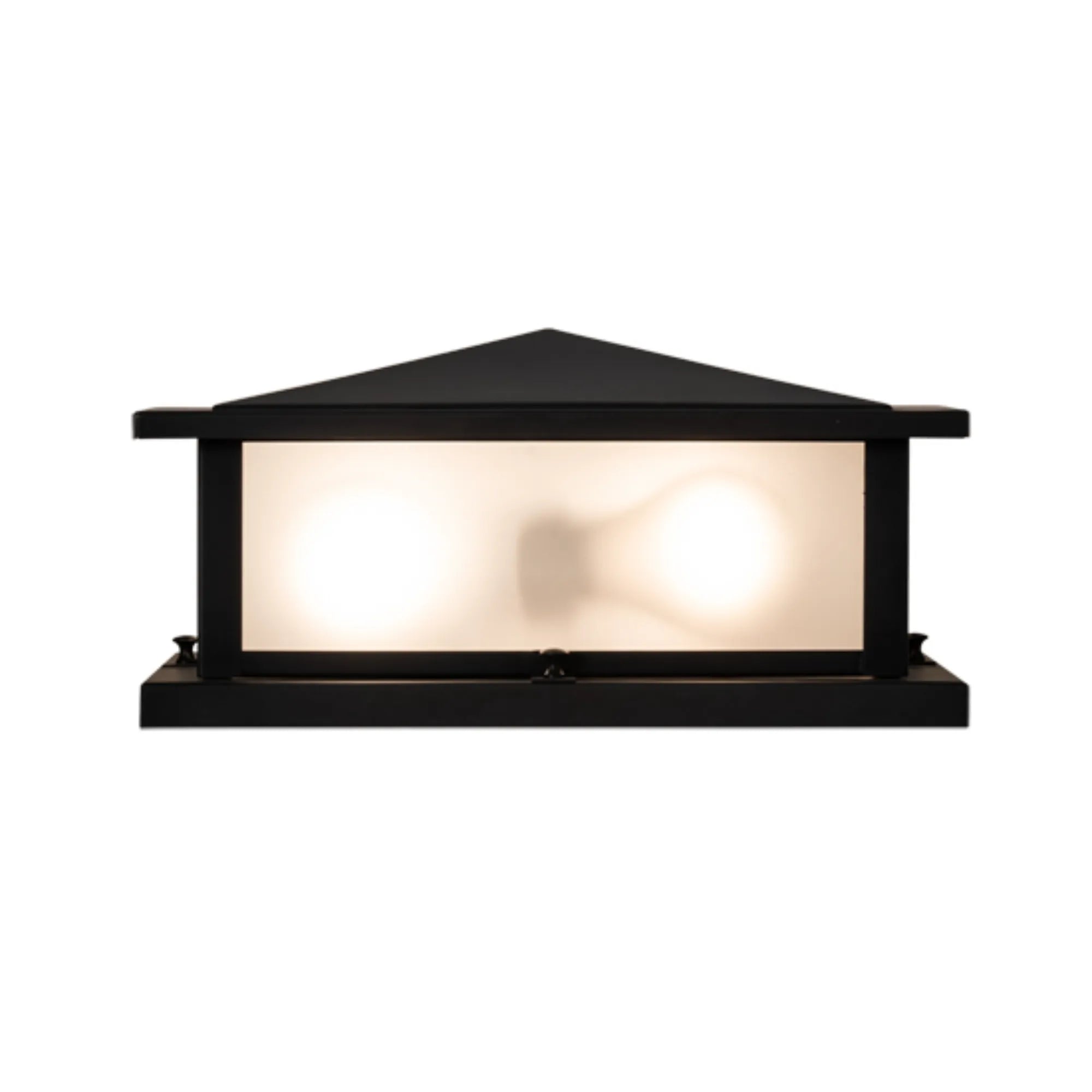 14" Square Seneca Prime Pier Mount – Craftsman Brown – Wet-Rated – Meyda Lighting