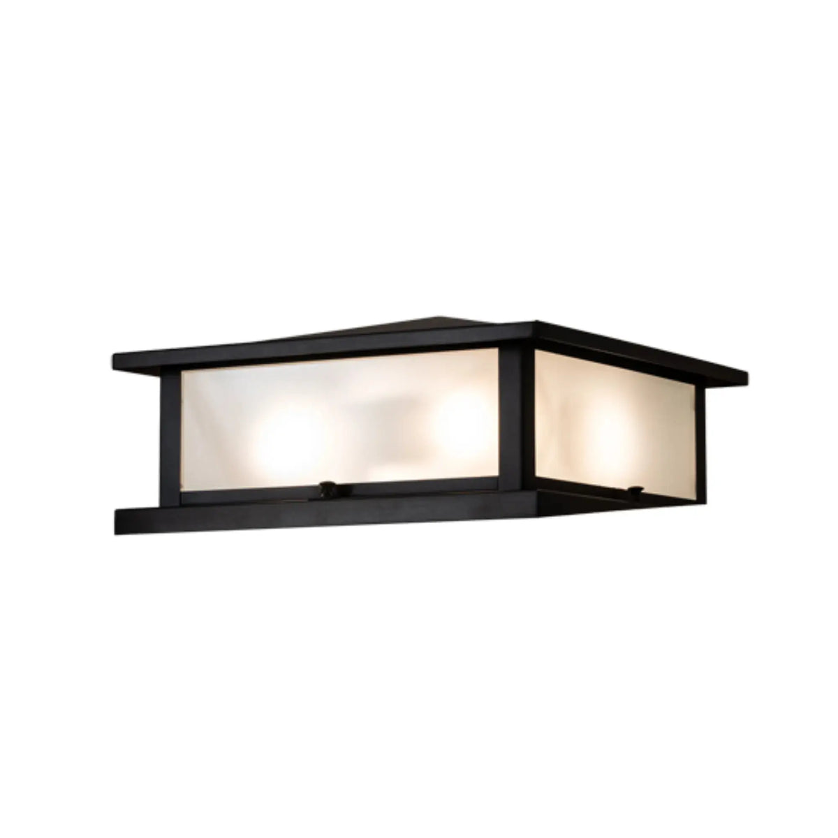 14" Square Seneca Prime Pier Mount – Craftsman Brown – Wet-Rated – Meyda Lighting Meyda Lighting