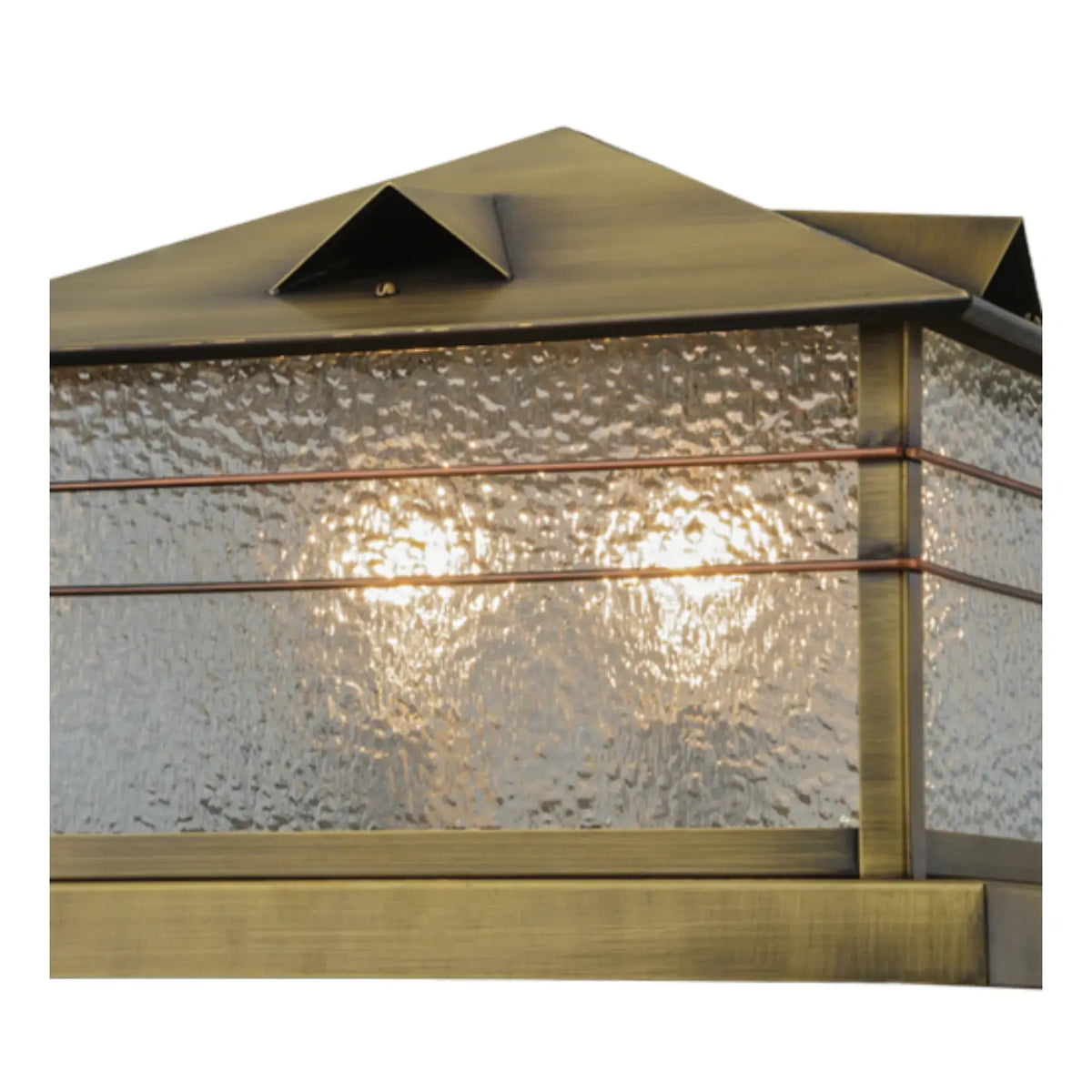 14"Sq Clinton Arrowhead Pier Mount – Antique Brass – Wet-Rated – Meyda Lighting Meyda Lighting