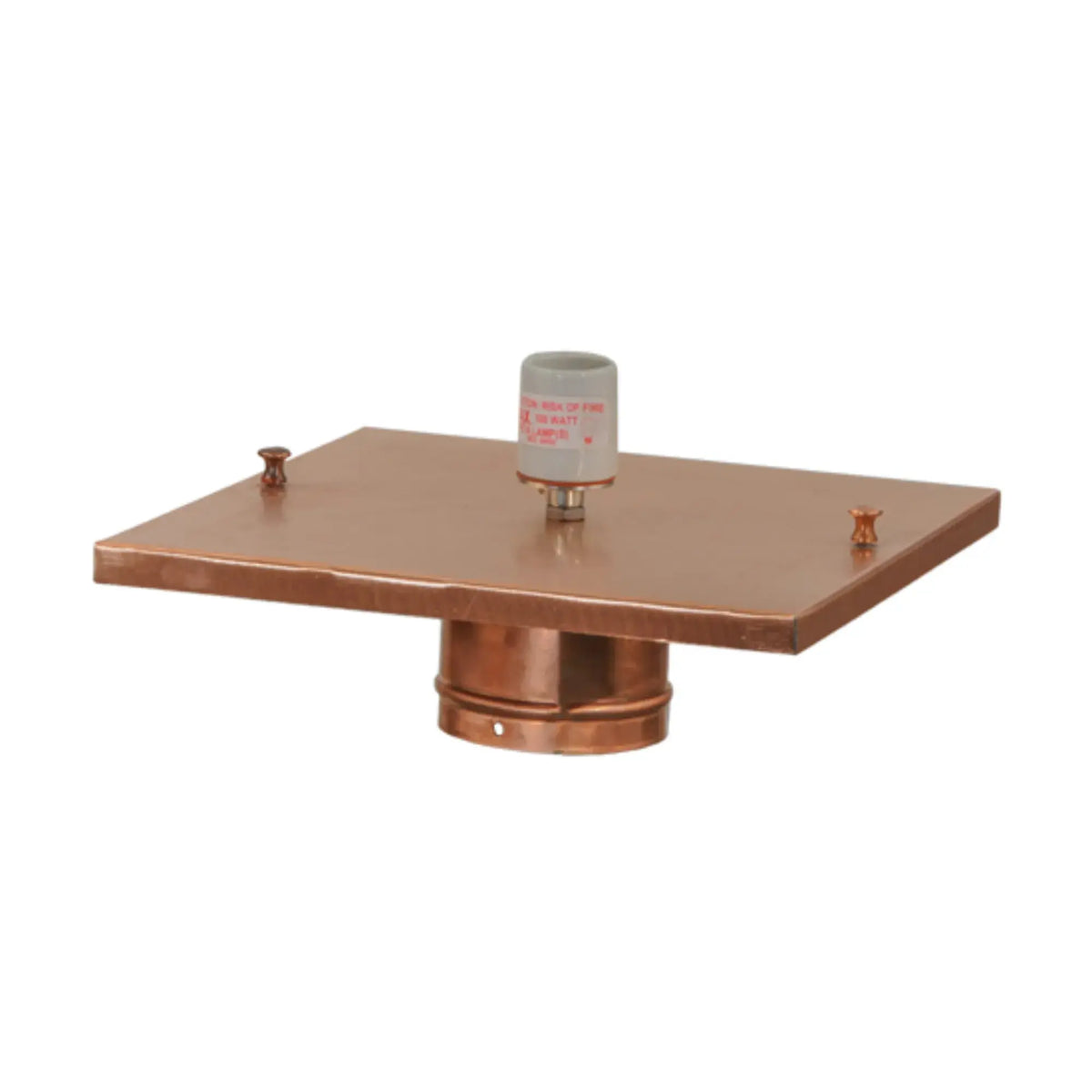 10"Sq Stillwater Double Bar Mission Post Mount – Natural Copper – Wet-Rated – Meyda Lighting Meyda Lighting
