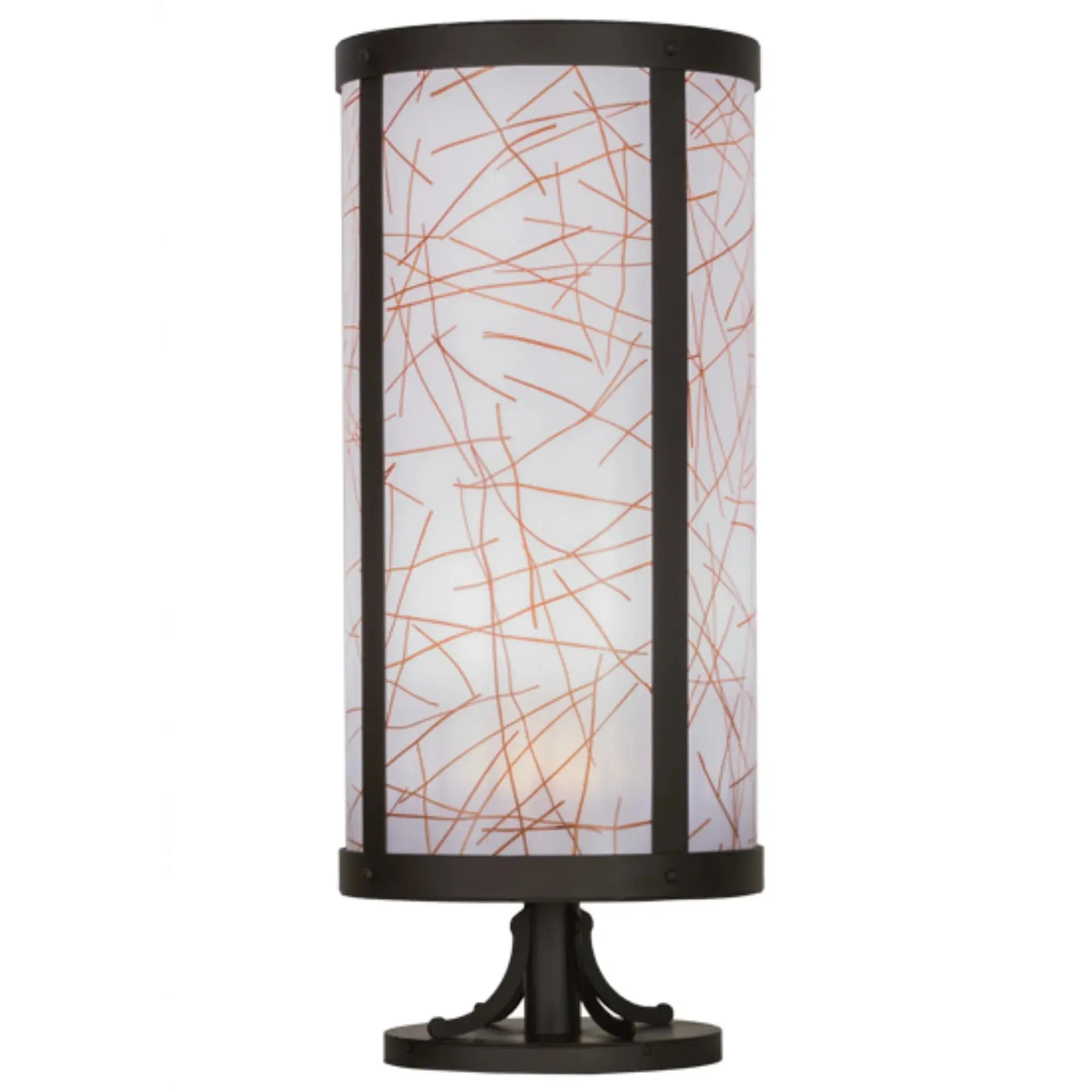 15"W Cilindro Veritas Pier Mount – Oil Rubbed Bronze – Wet-Rated – Meyda Lighting Meyda Lighting