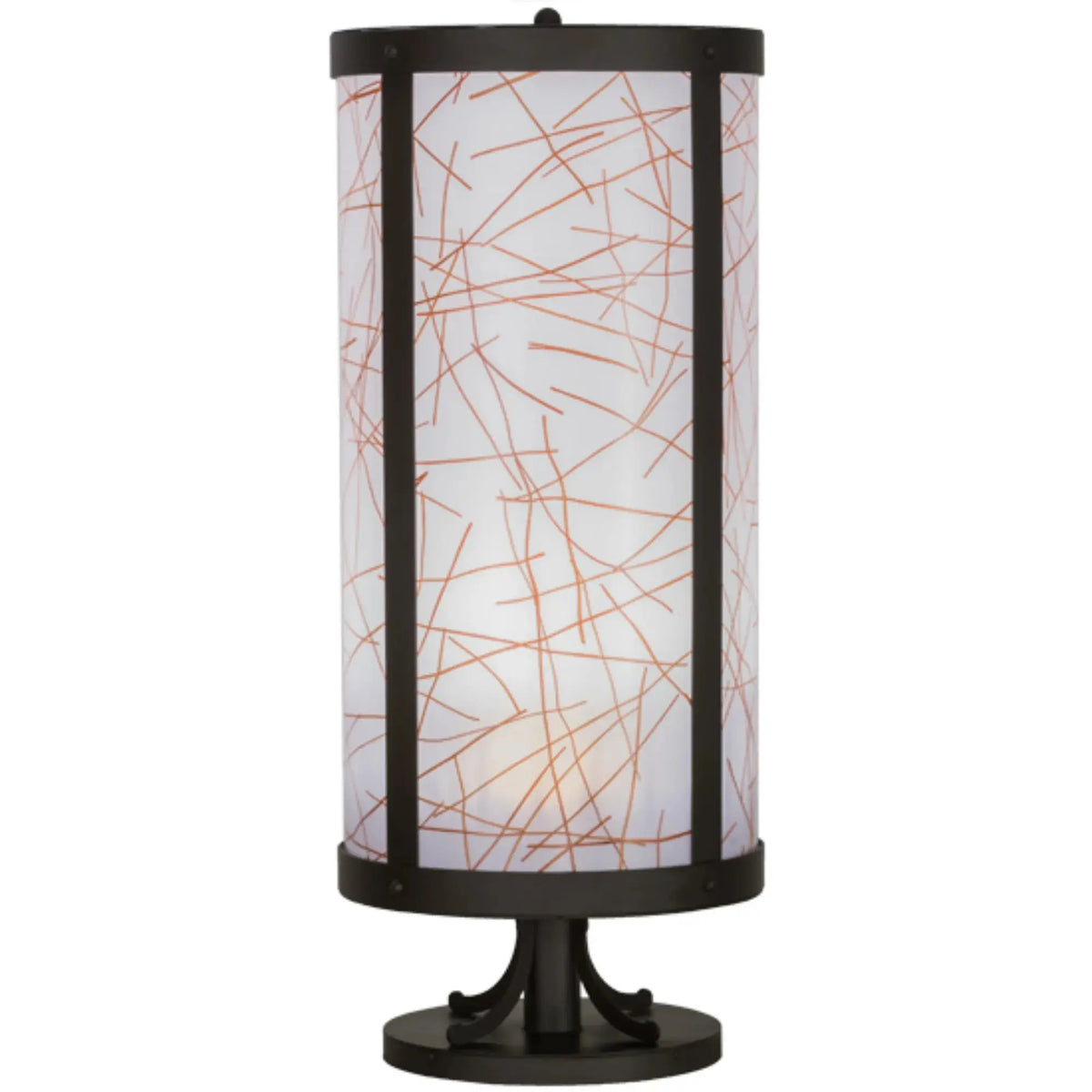 15"W Cilindro Veritas Pier Mount – Oil Rubbed Bronze – Wet-Rated – Meyda Lighting Meyda Lighting