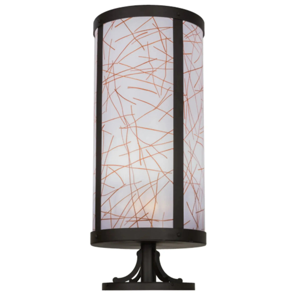 15"W Cilindro Veritas Pier Mount – Oil Rubbed Bronze – Wet-Rated – Meyda Lighting Meyda Lighting