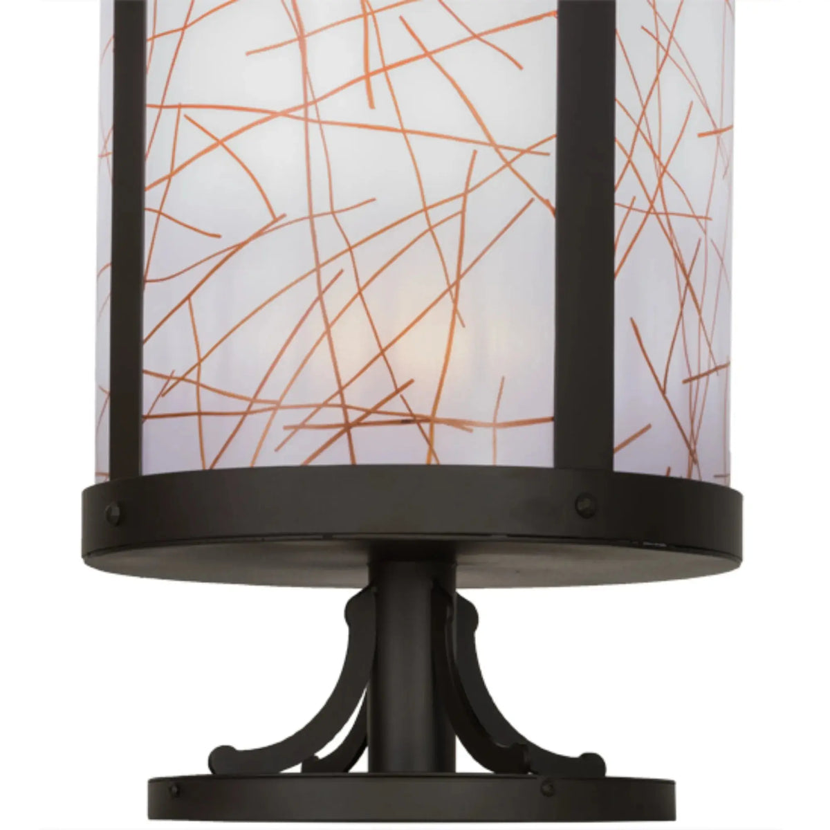 15"W Cilindro Veritas Pier Mount – Oil Rubbed Bronze – Wet-Rated – Meyda Lighting Meyda Lighting