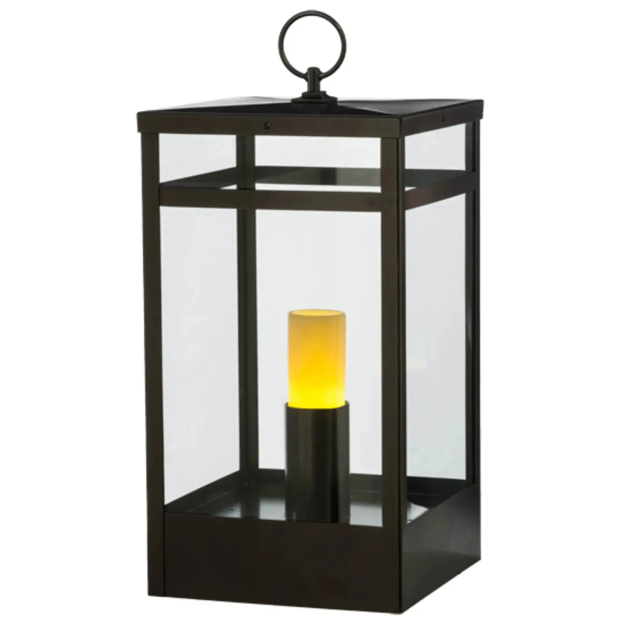 14"Sq Quadrato Campbell Pier Mount – Oil Rubbed Bronze – Clear Glass – Wet-Rated – Meyda Lighting Meyda Lighting