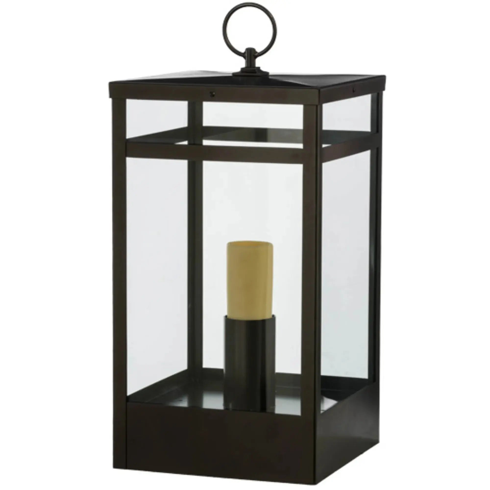 14"Sq Quadrato Campbell Pier Mount – Oil Rubbed Bronze – Clear Glass – Wet-Rated – Meyda Lighting Meyda Lighting