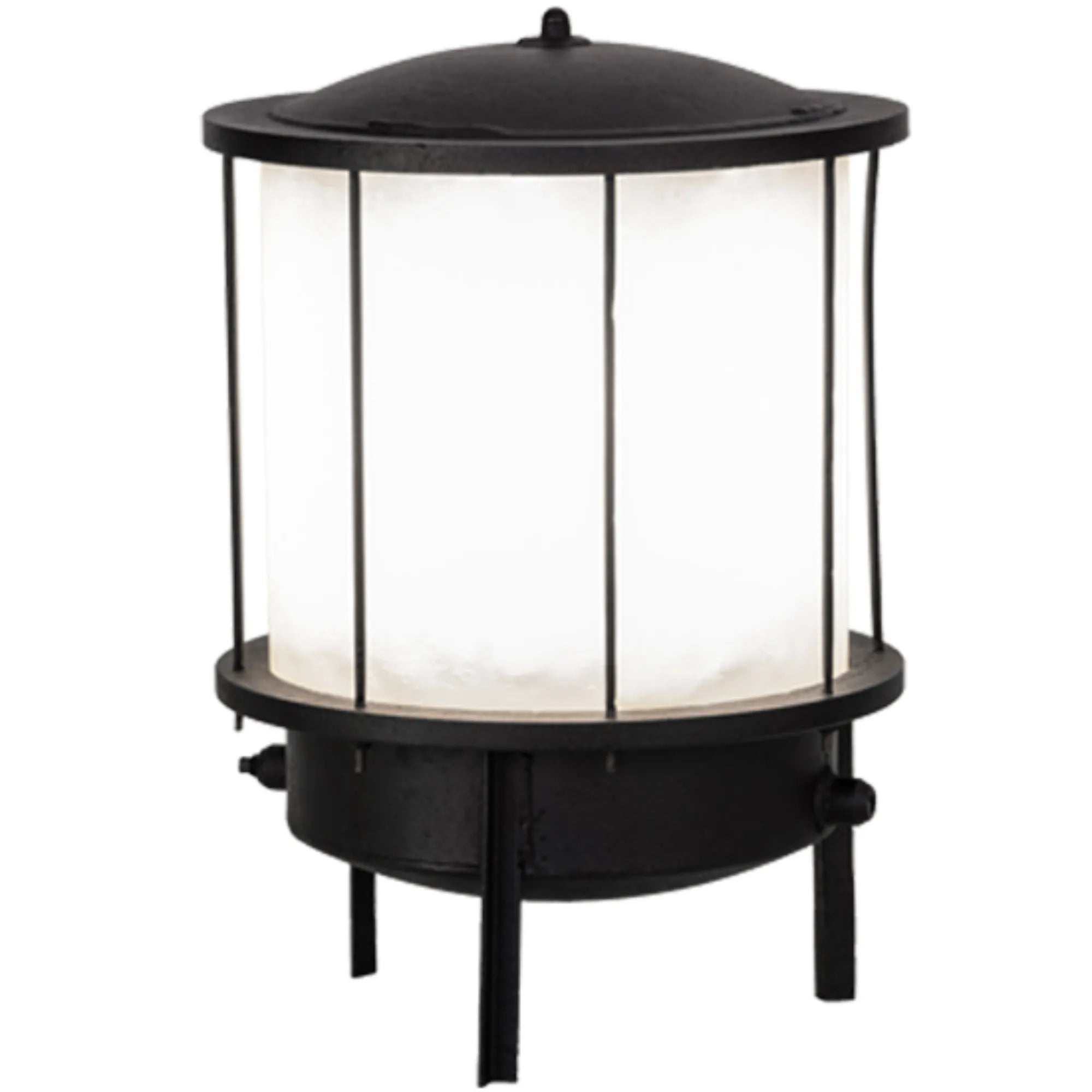 15" Wide Lighthouse Pier Mount – Black – White – Wet-Rated – Meyda Lighting