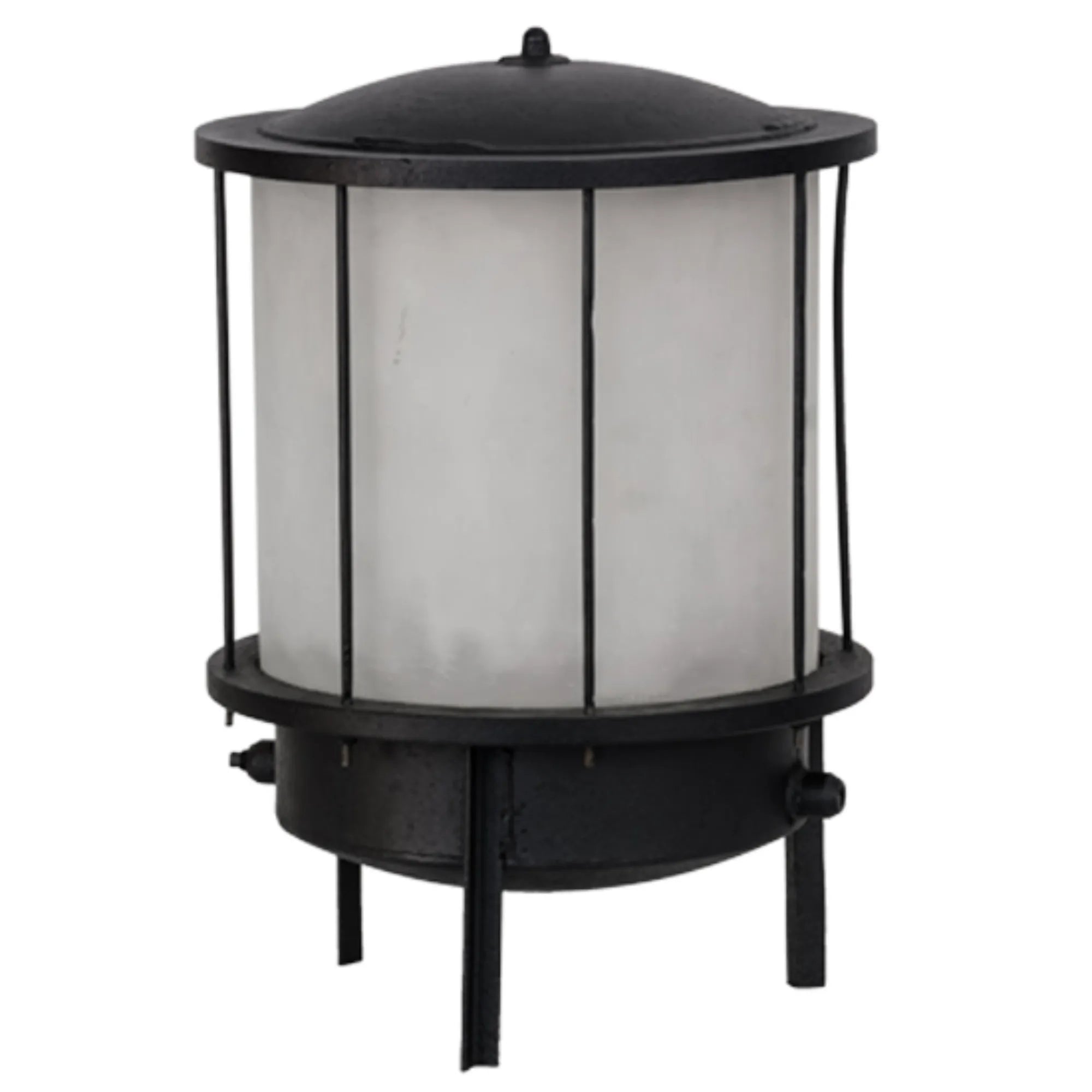 15" Wide Lighthouse Pier Mount – Black – White – Wet-Rated – Meyda Lighting