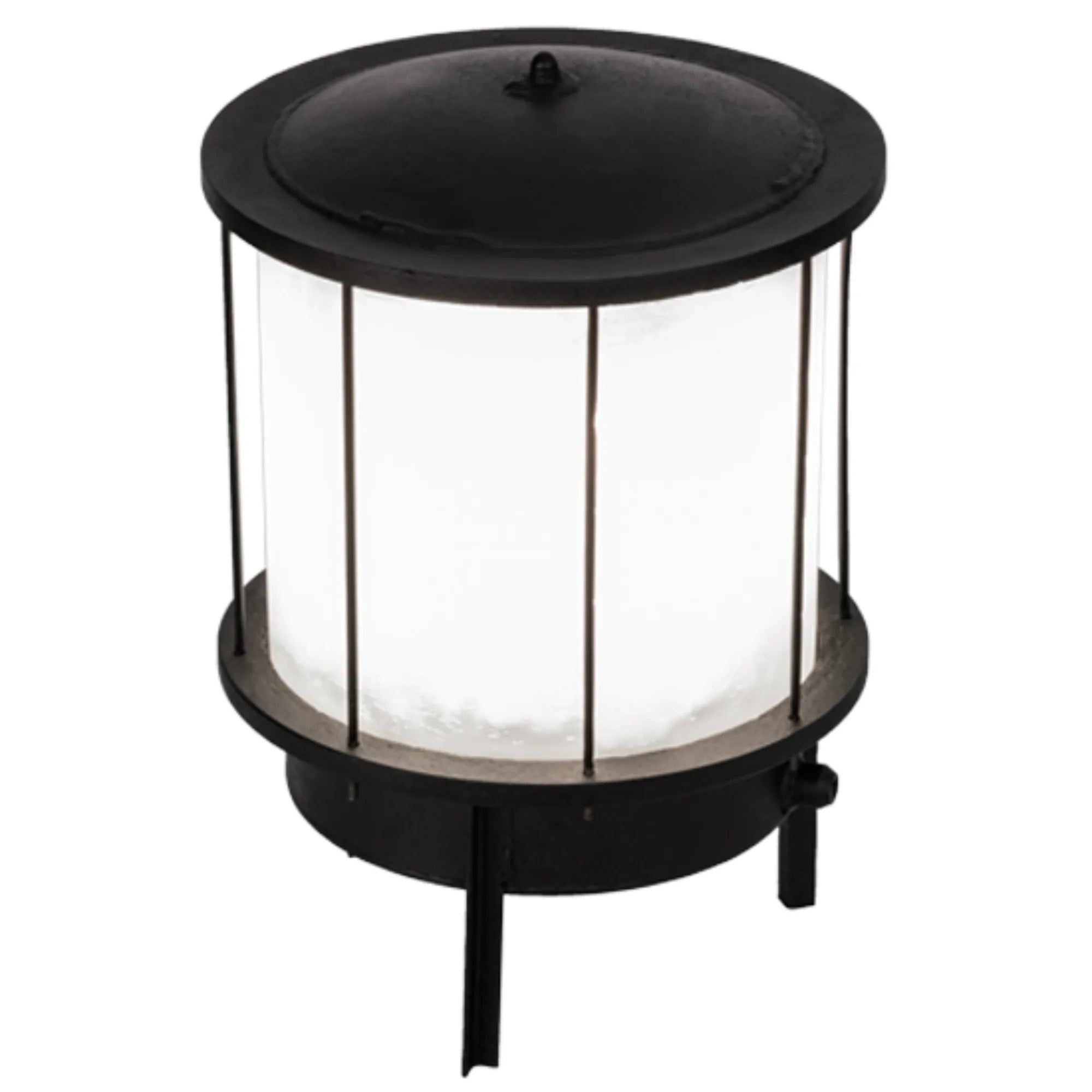 15" Wide Lighthouse Pier Mount – Black – White – Wet-Rated – Meyda Lighting