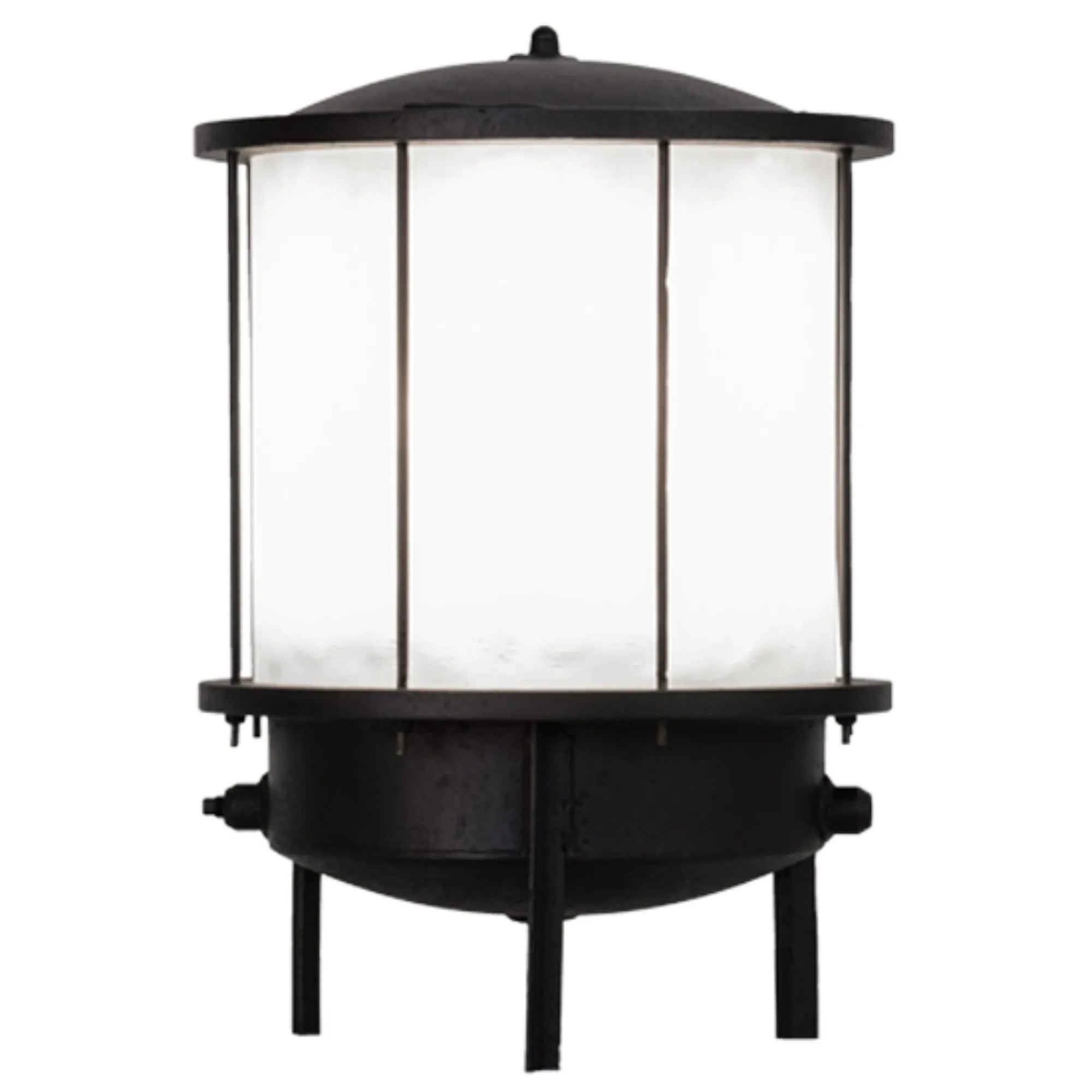 15" Wide Lighthouse Pier Mount – Black – White – Wet-Rated – Meyda Lighting