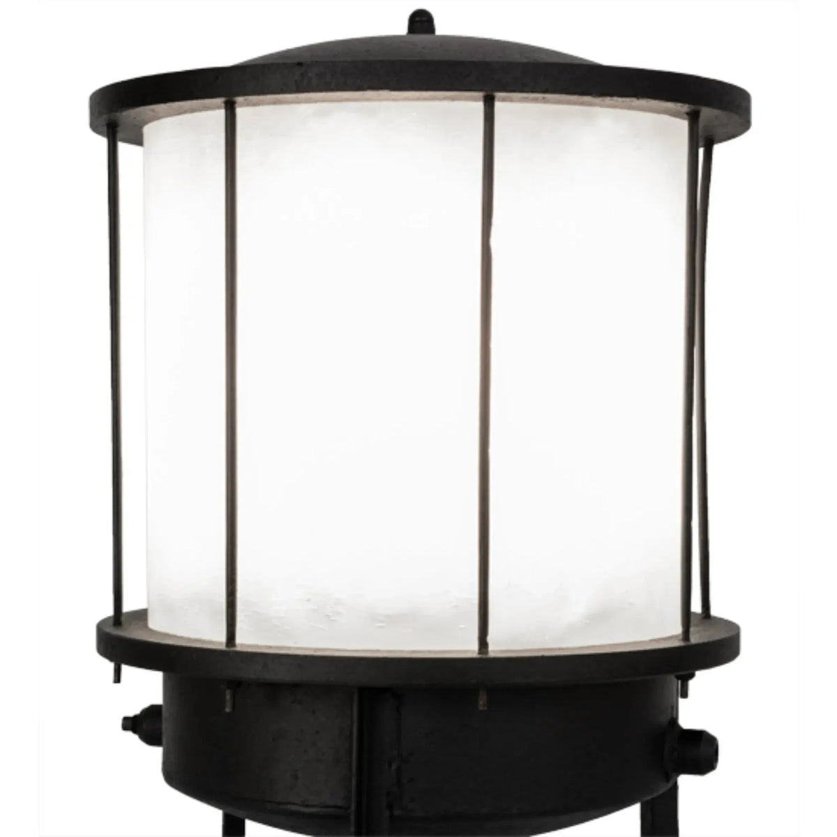 15" Wide Lighthouse Pier Mount – Black – White – Wet-Rated – Meyda Lighting Meyda Lighting