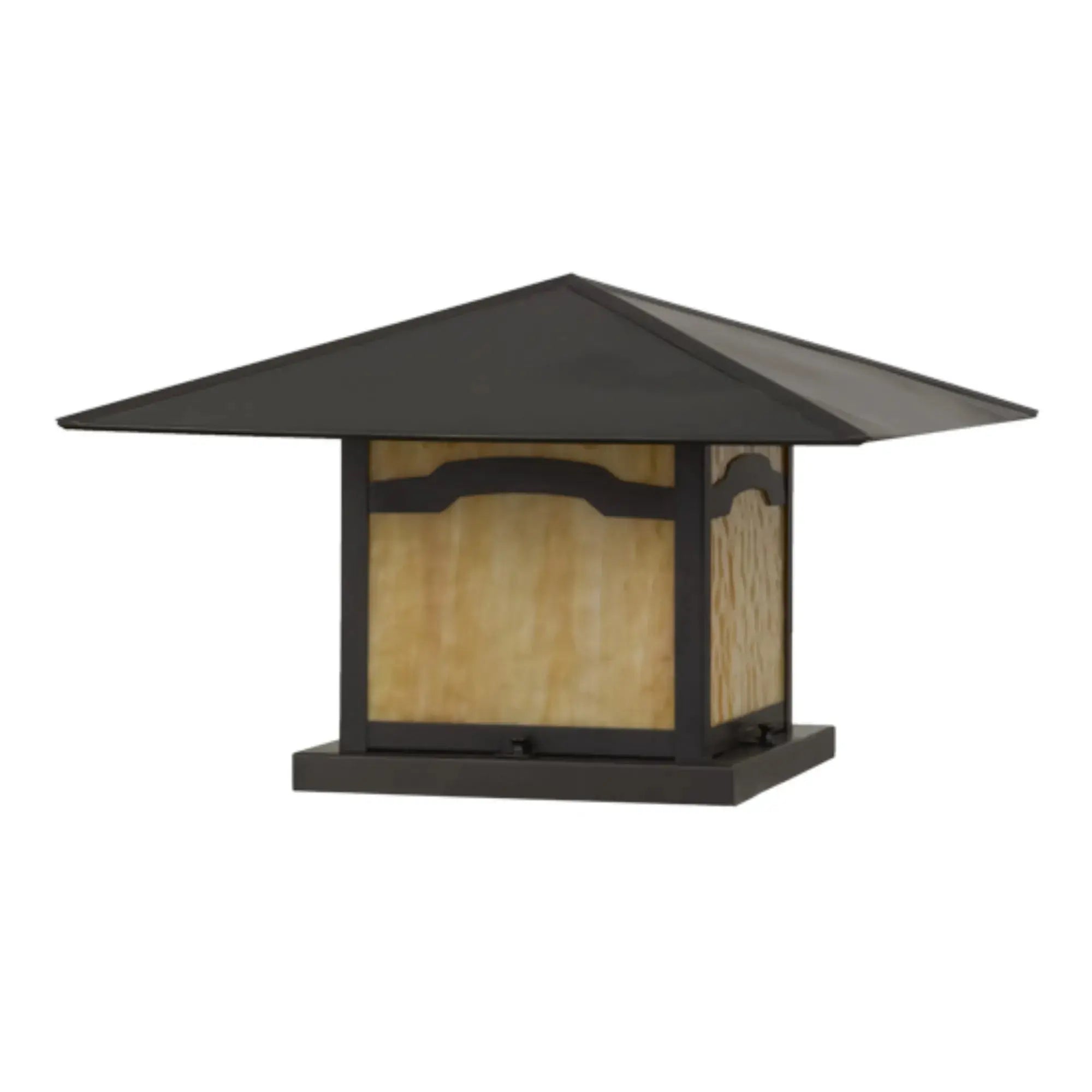 21.5"Sq Seneca Mountain View Pier Mount – Craftsman Brown – Wet-Rated – Meyda Lighting Meyda Lighting